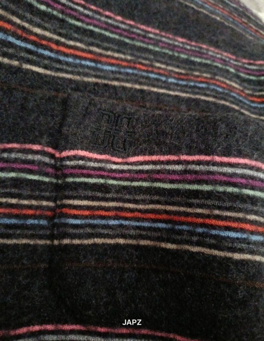 DAKS Daks stripe wool crop boxy polo shirt Size M / US 6-8 / IT 42-44 - 2 Thumbnail