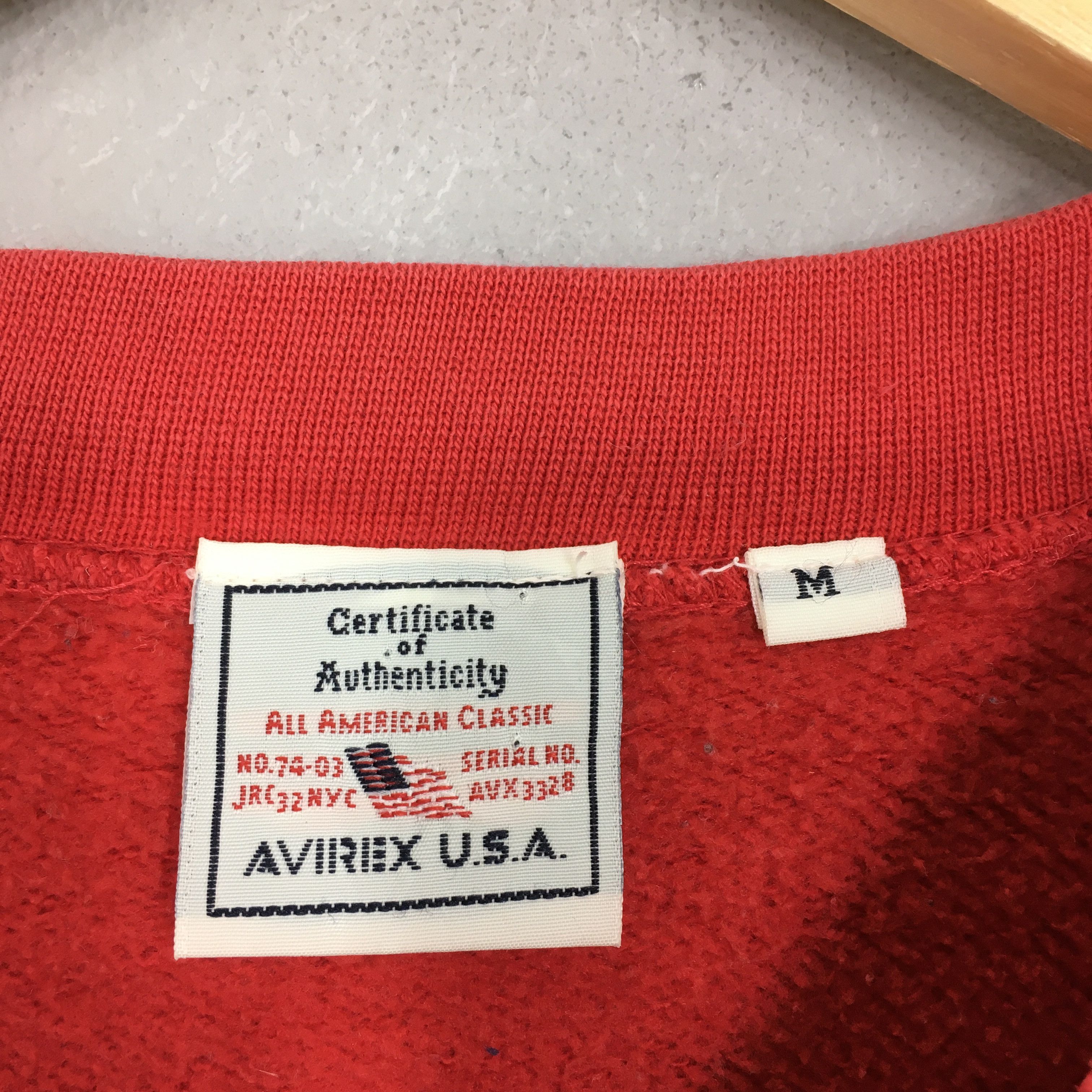 Avirex Vintage 90s Avirex Usa Embroidery Sweatshirt Medium Size US M / EU 48-50 / 2 - 5 Thumbnail
