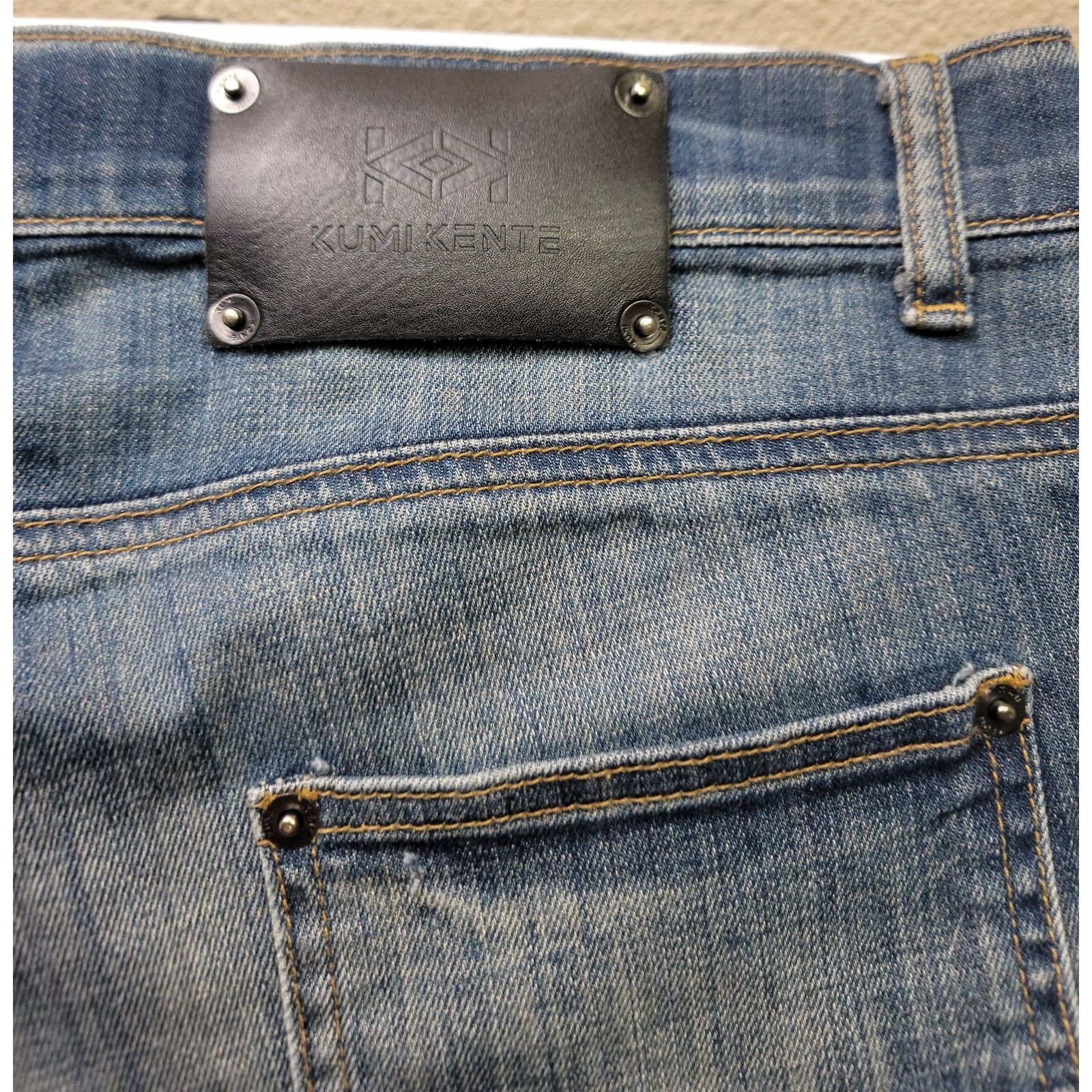 Other Kumi Kente Multicolor & Blue Distressed Jeans Size 36/34 Size US 36 / EU 52 - 11 Thumbnail