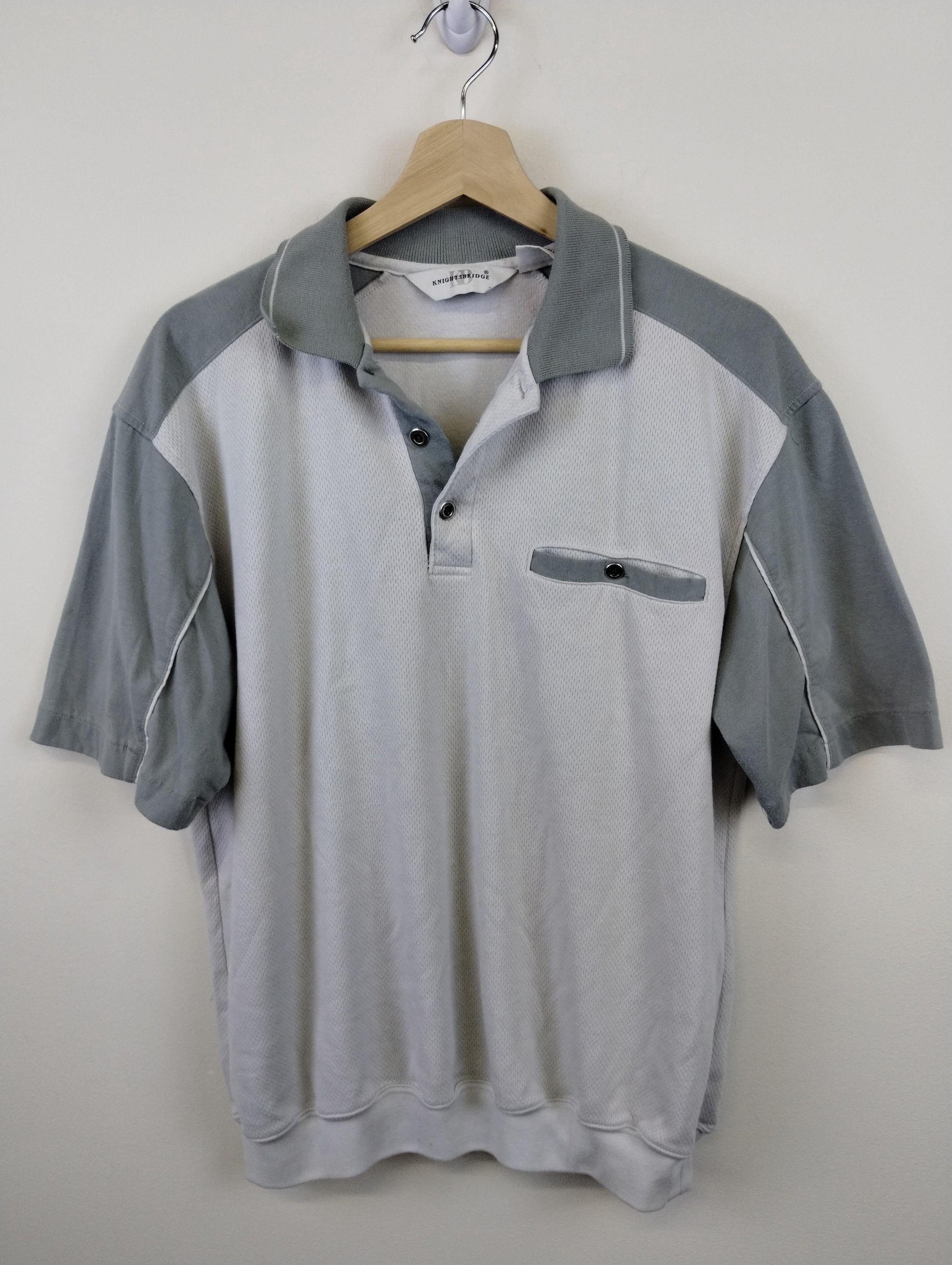 Vintage Vintage 90s KnightsBridge Cut&Sew Polo Size US L / EU 52-54 / 3 - 1 Thumbnail