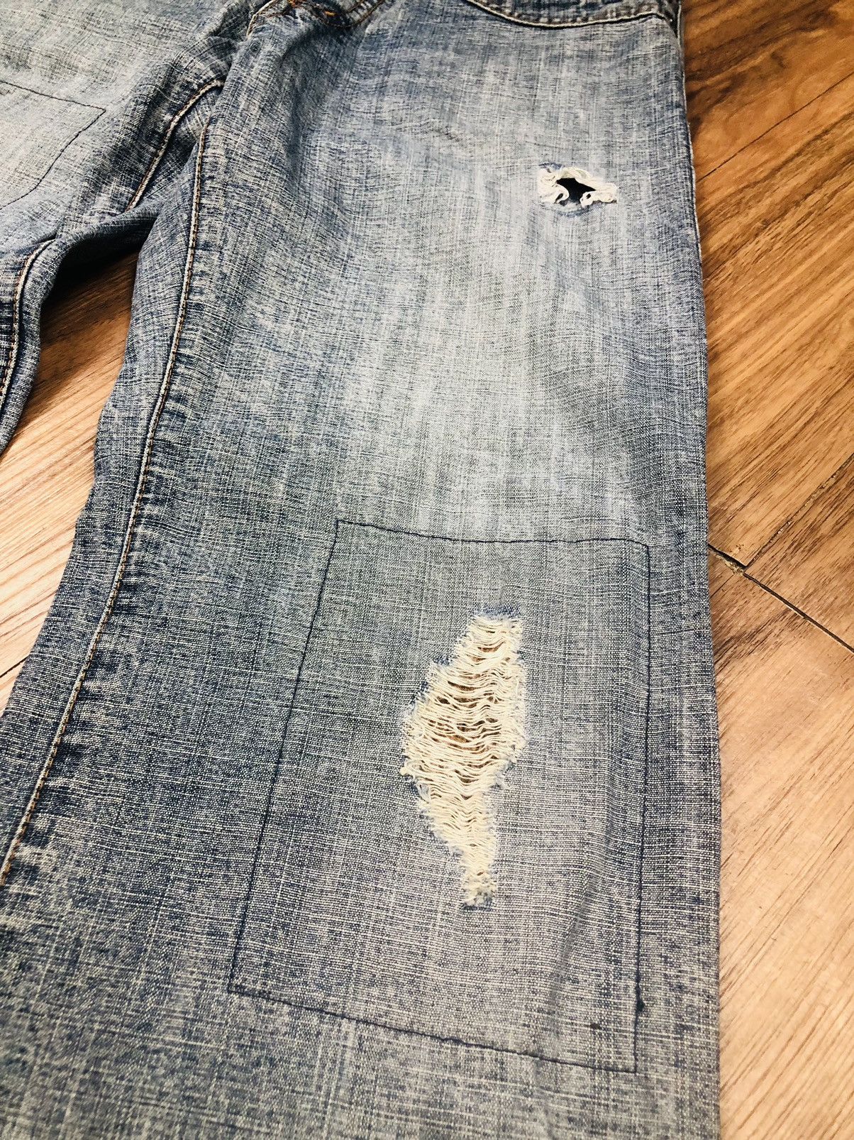 Morgan Homme Morgan Homme Distressed Jeans (33) Size US 30 / EU 46 - 9 Thumbnail