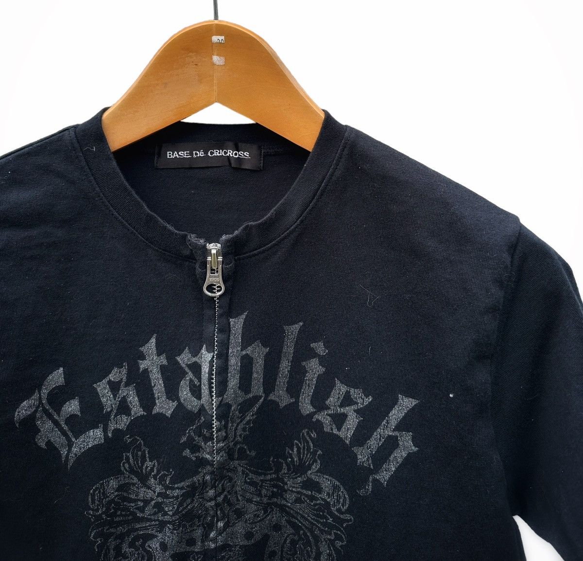 Japanese Brand Base de cricross full zipper tshirt Size US XS / EU 42 / 0 - 2 Thumbnail
