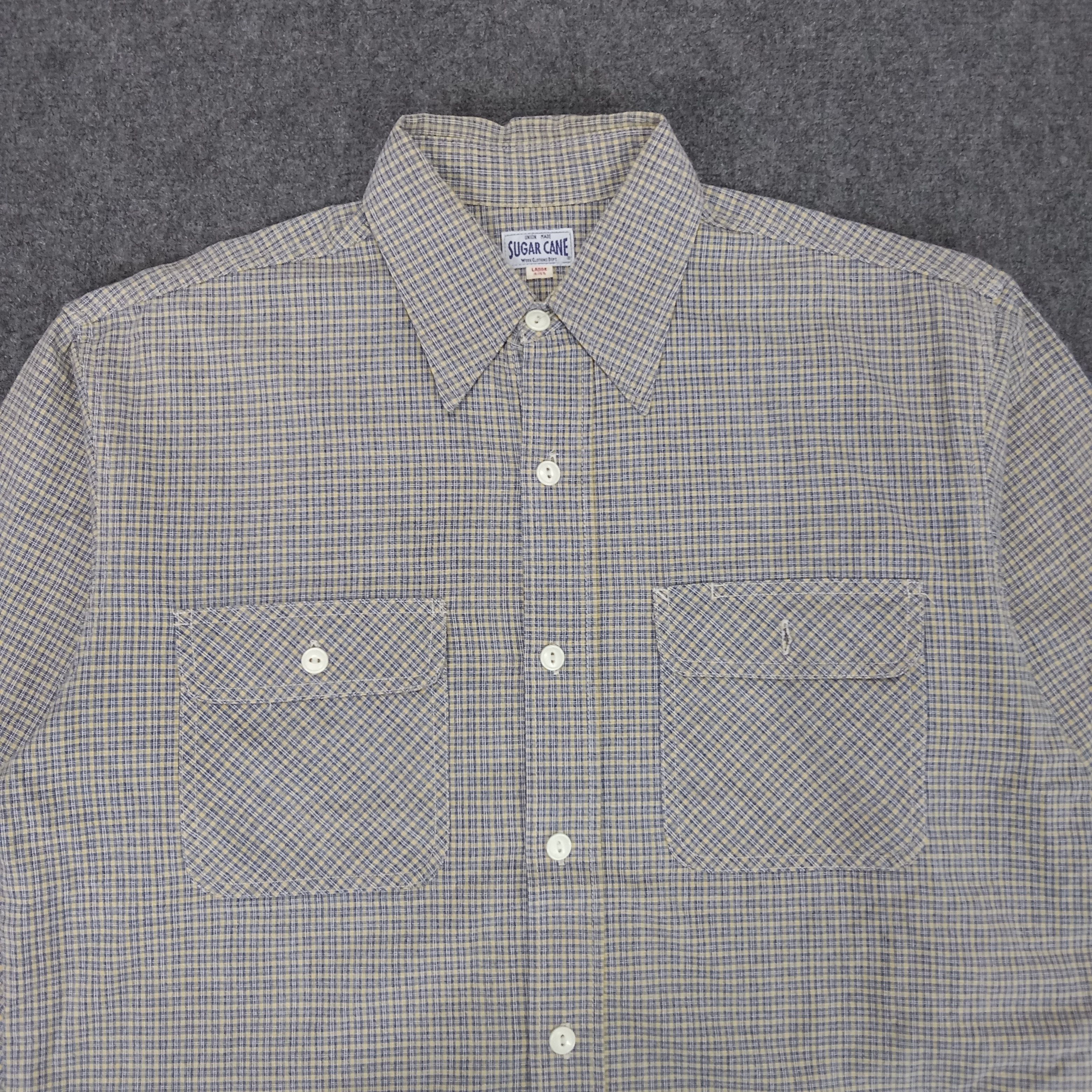 Japanese Brand × Sugar Cane × Vintage Sugar Cane Japanese Brand Stripes Shirt Button Up Size US XL / EU 56 / 4 - 2 Thumbnail