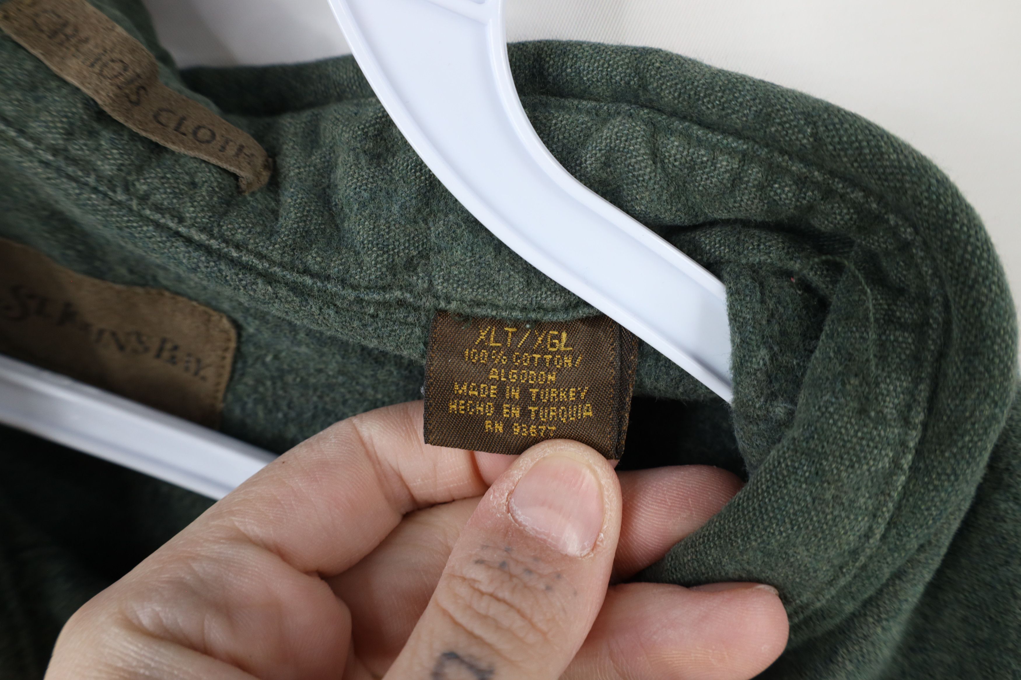 Vintage Vintage 90s Streetwear Chamois Cloth Button Shirt Green Size US XL / EU 56 / 4 - 9 Thumbnail