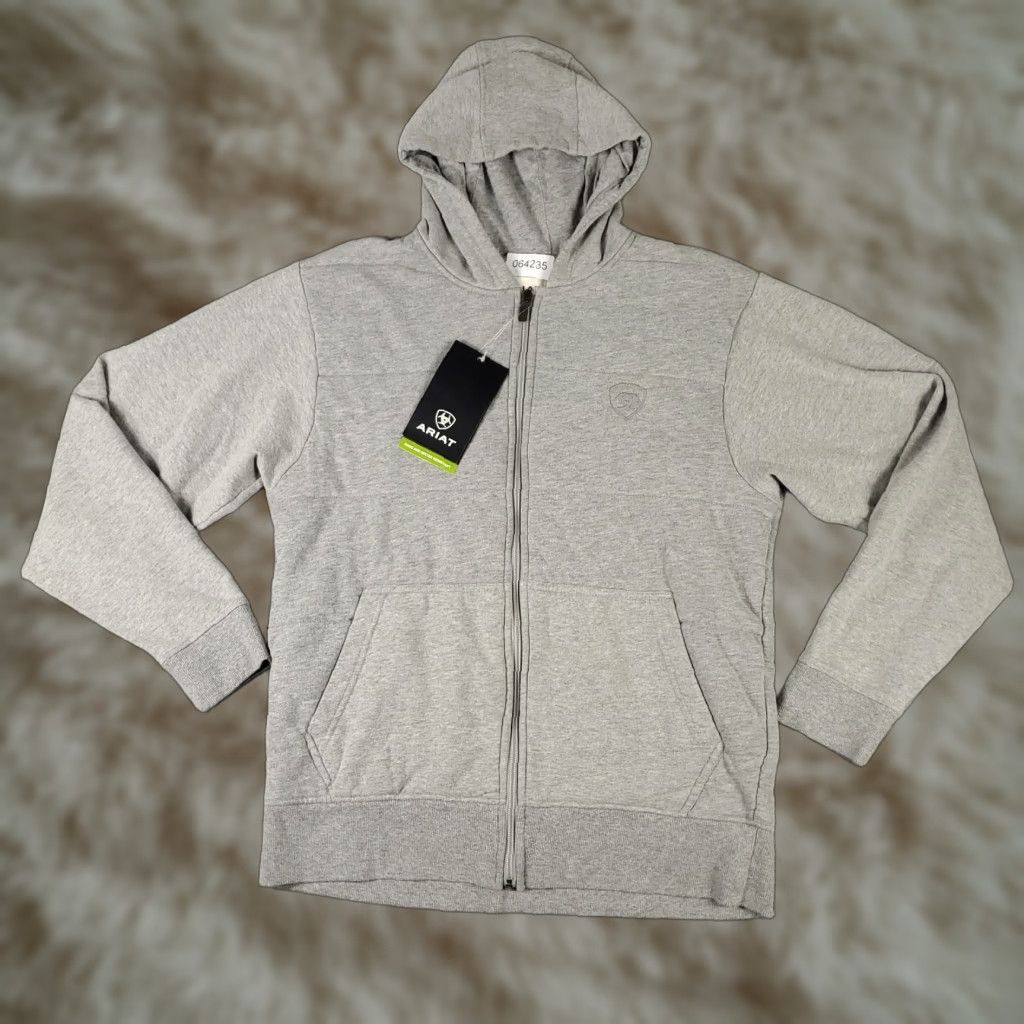 Ariat Ariat Mens Hoodie Full Zip Sweatshirt Gray Small Size US S / EU 44-46 / 1 - 1 Thumbnail