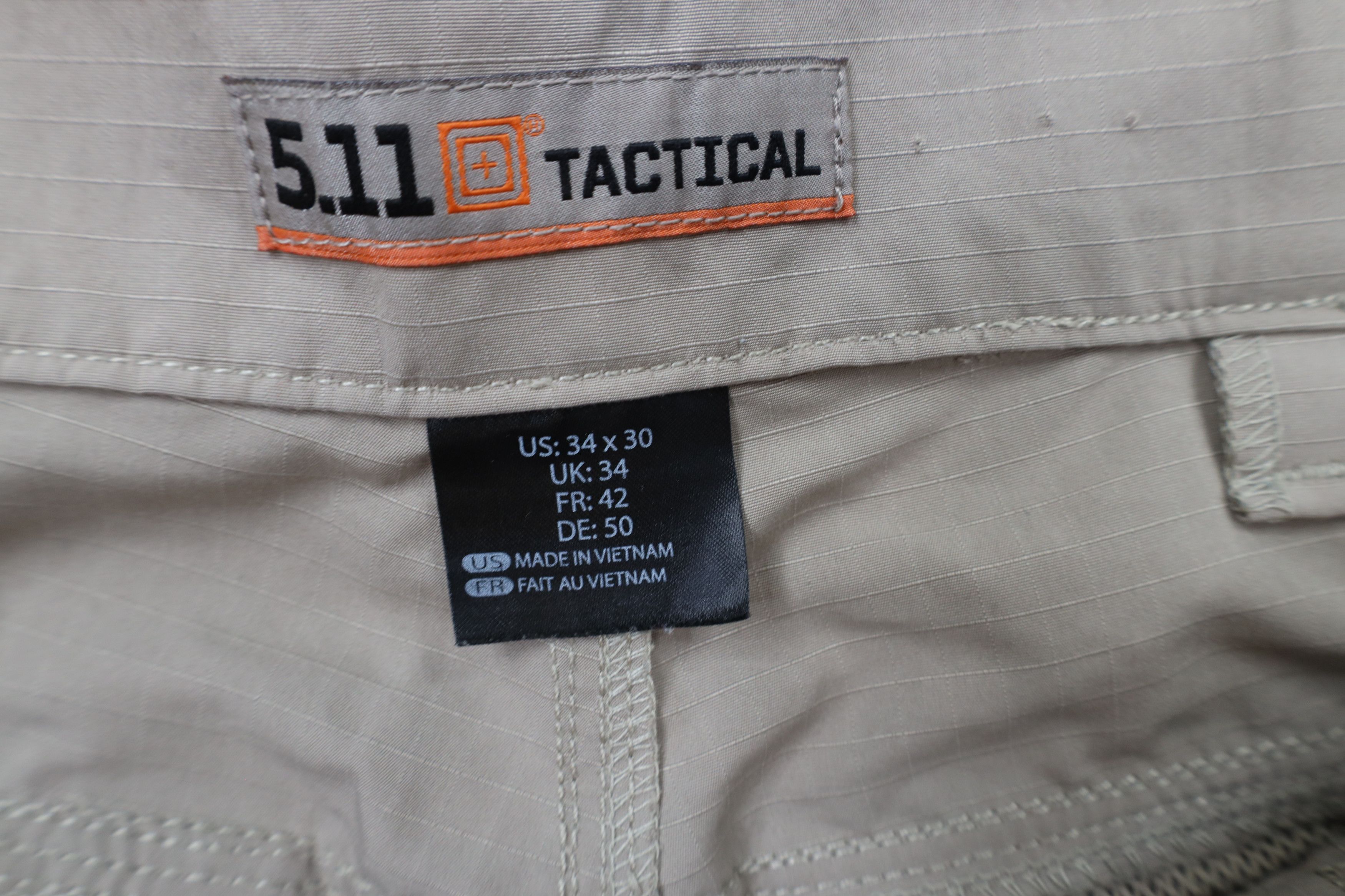 Vintage 5.11 Tactical Series Fast Tac Uniform Cargo Pants Beige Size US 34 / EU 50 - 5 Thumbnail