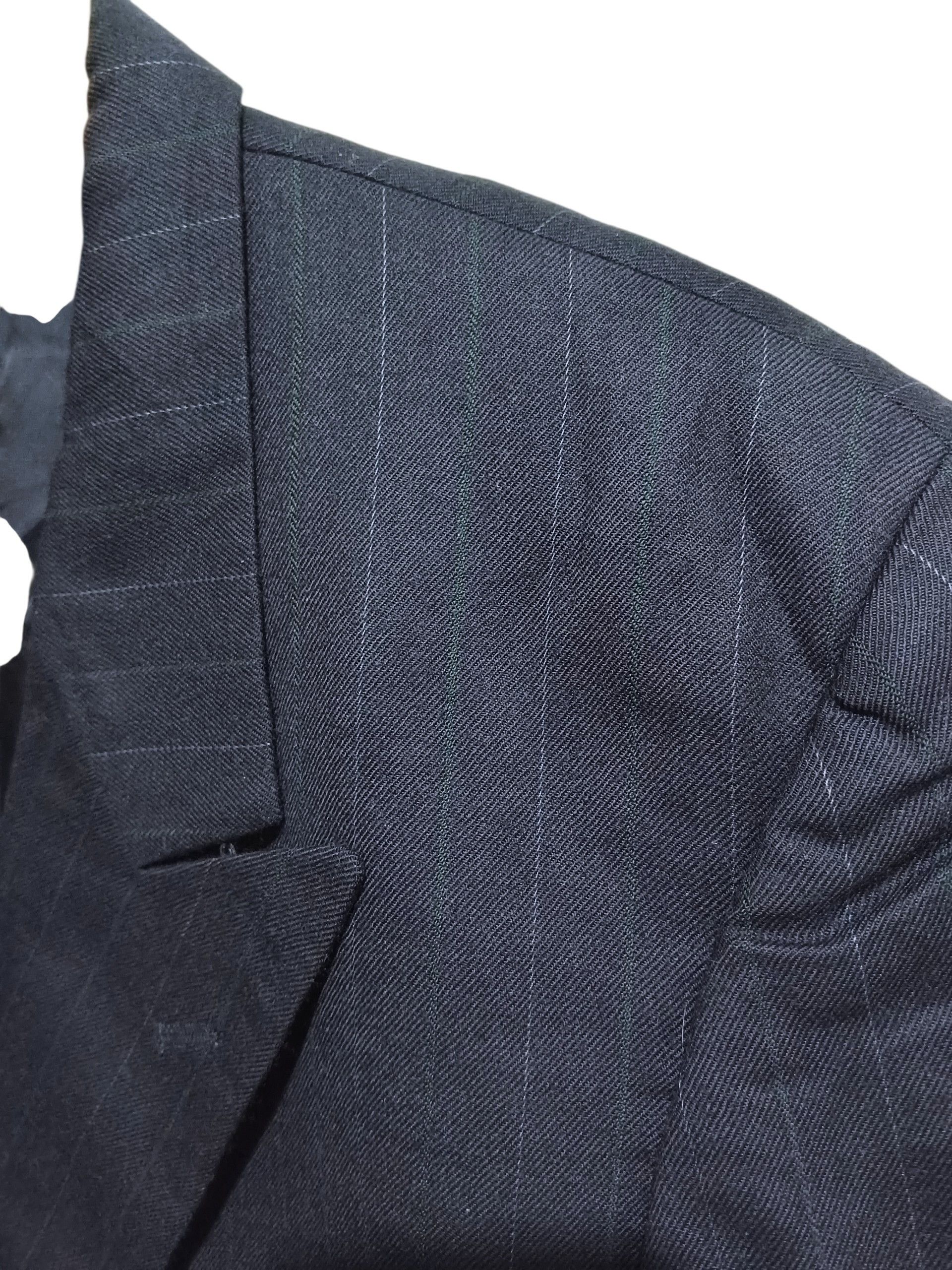 Yves Saint Laurent Vintage YSL Power Tailoring Double Breasted Pinstripe Size 50S - 6 Thumbnail