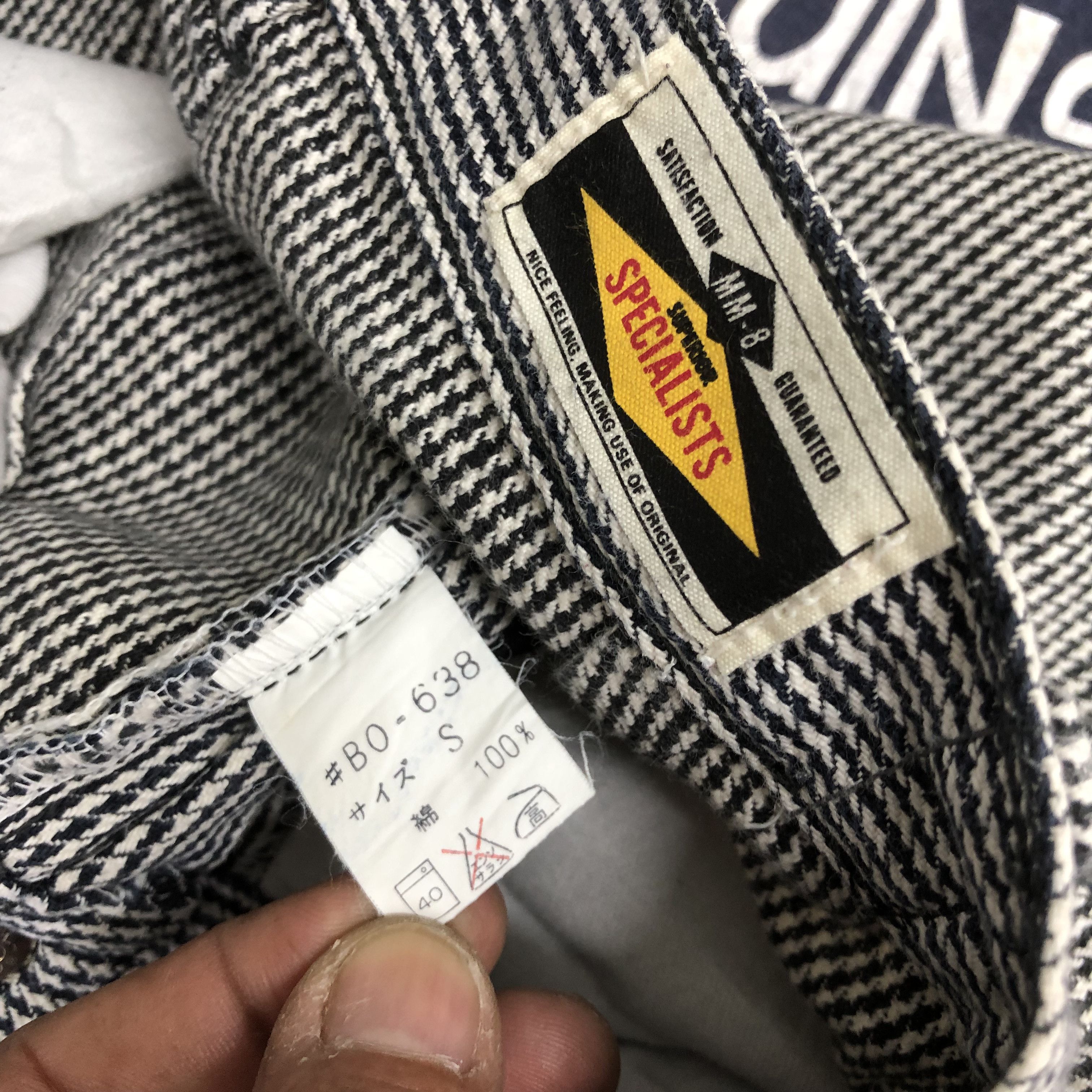 Japanese Brand Vintage 90s Japanese Houndstooth Jeans Denim Pants Size 24" / US 00 / IT 34 - 8 Thumbnail