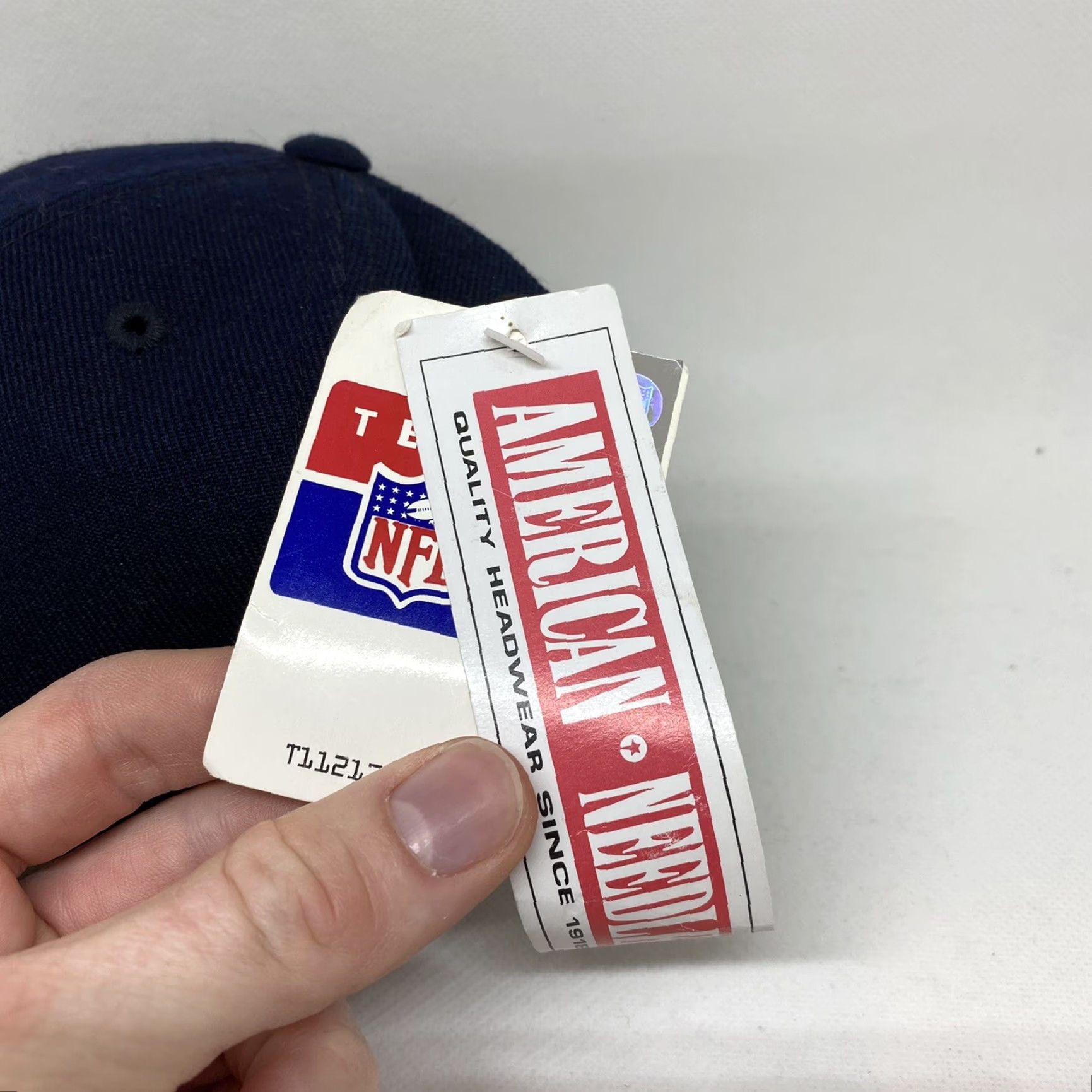 American Needle NFL Tennessee Oilers Hat Cap Blue Brown Strapback American Needle NWT Cap Baseball Men Adjustable Size ONE SIZE - 4 Thumbnail