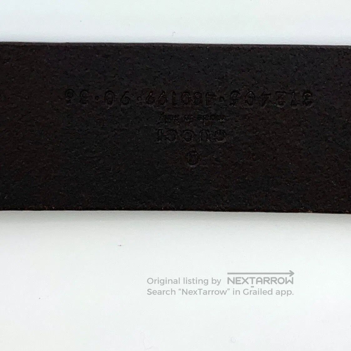 Gucci Gucci Dark Brown Smooth Buckle Belt. Size ONE SIZE - 8 Thumbnail