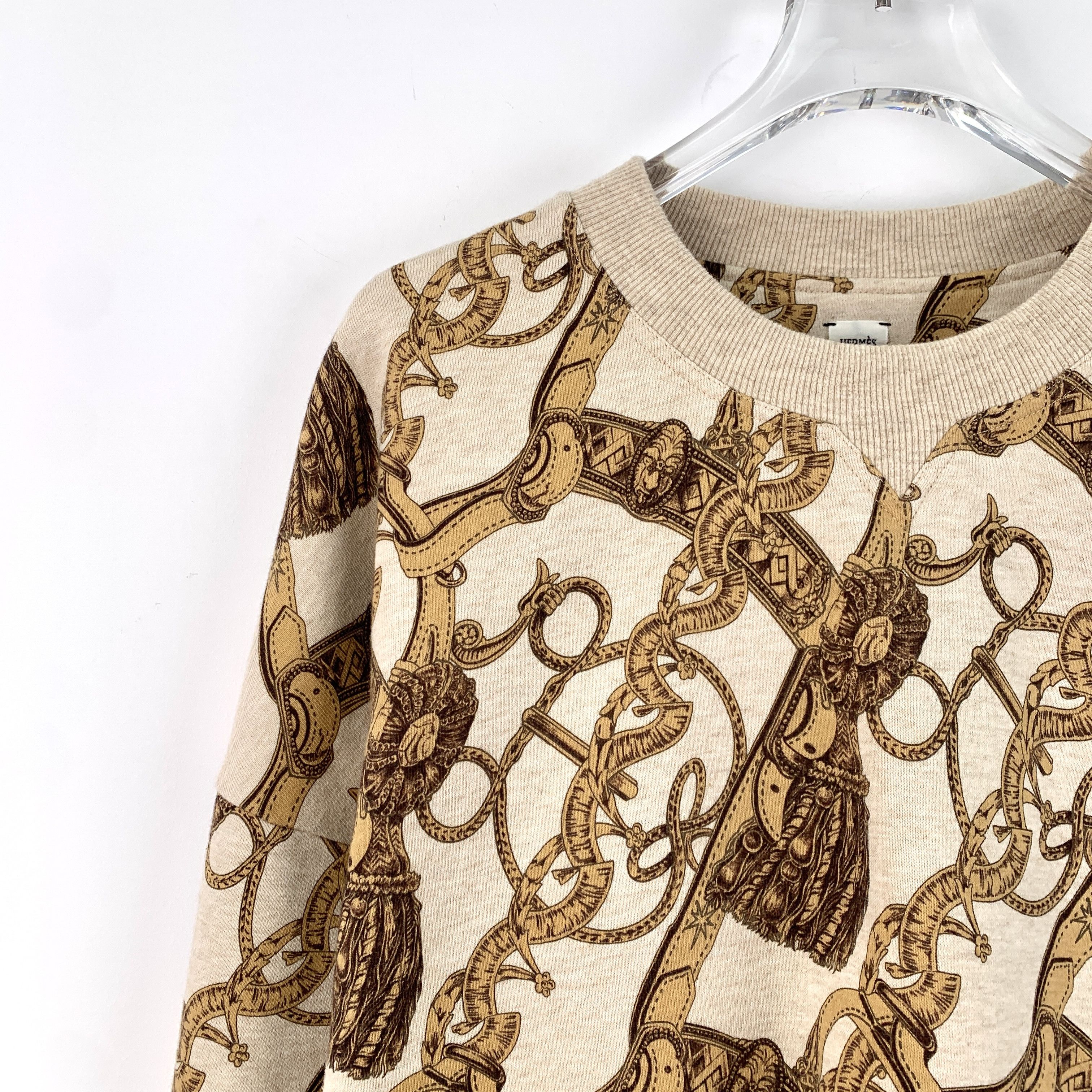 Hermes Hermès Sweatshirt – Print Cotton Crewneck (Size S) Size S / US 4 / IT 40 - 5 Thumbnail