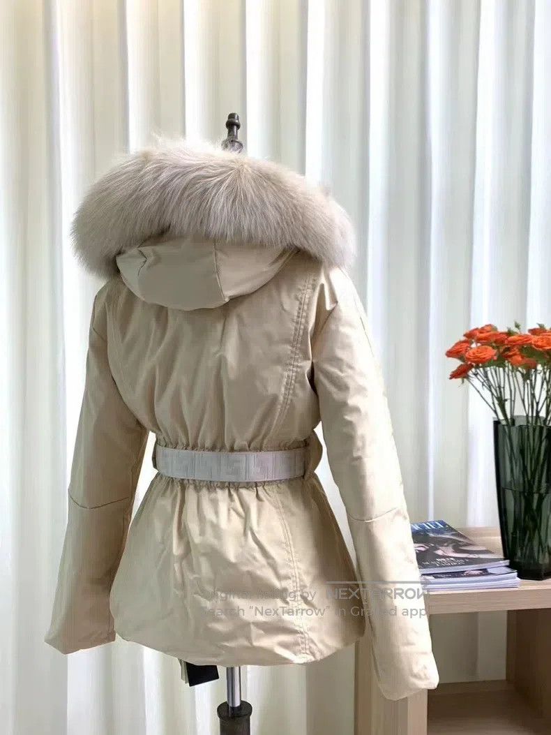Fendi Fendi Logo Embellished Two-Way Hooded Down Jacket Size 4XL / US 24-26 - 3 Thumbnail