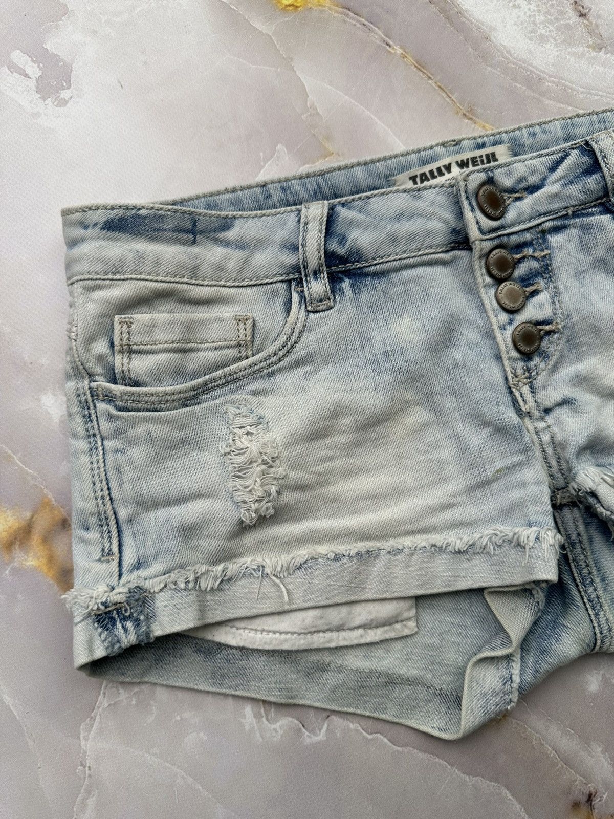 Japanese Brand Vintage Mini Shorts (E1) Size 25" / US 0 / IT 36 - 3 Thumbnail