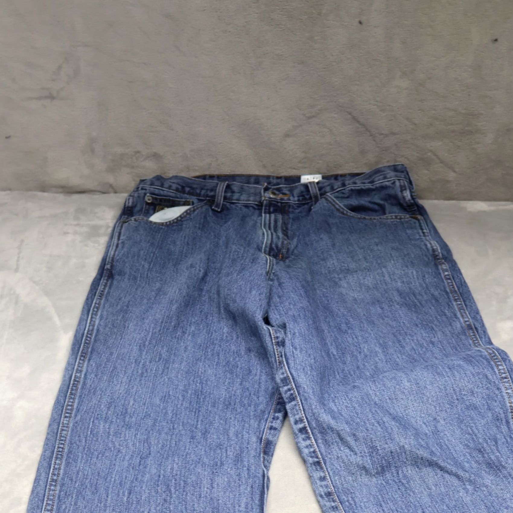 Denime Cinch Jeans Mens 32X36 Medium Wash Denim Western Straight Green Label Rigid Size US 34 / EU 50 - 3 Thumbnail