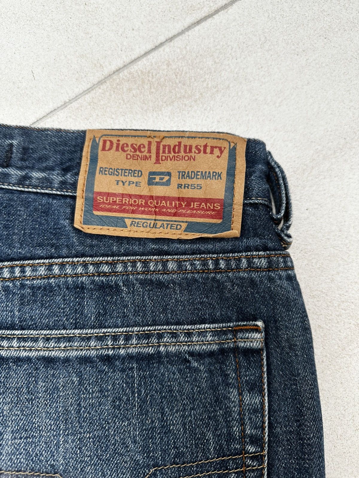 Diesel × Vintage Diesel Industry Vintage 90s Straight Jeans Italy Size US 36 / EU 52 - 10 Thumbnail