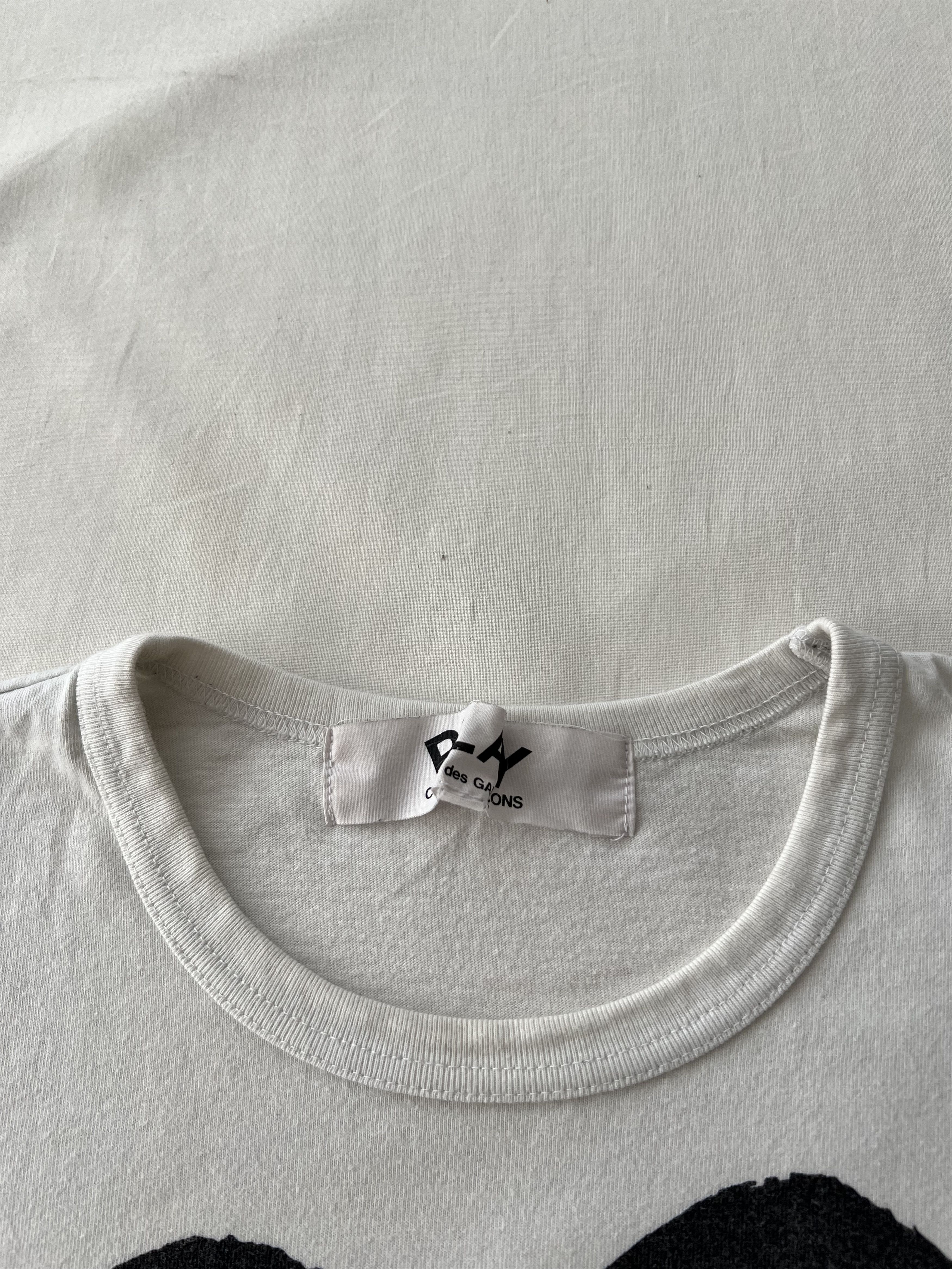 Comme des Garcons PLAY Comme des Garcons Play CDG White T-shirt Size US L / EU 52-54 / 3 - 10 Thumbnail