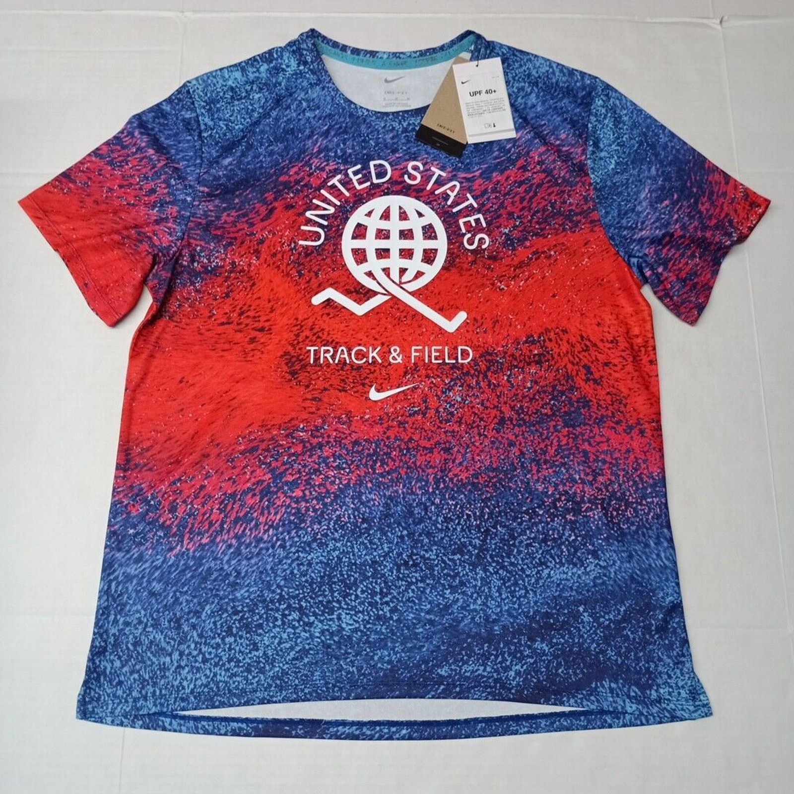 Nike Nike USA Edition Running Top Dri-Fit Track & Field Men's M Size US M / EU 48-50 / 2 - 1 Thumbnail