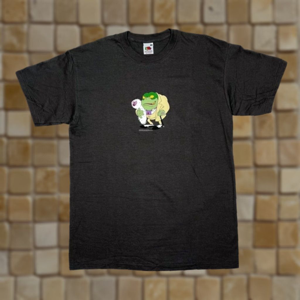 Fruit Of The Loom Fruit of the Loom T-Shirt Mens Cartoon Danger Mouse Baron Greenback Graphic Print Crew Neck Grey M Size US M / EU 48-50 / 2 - 1 Thumbnail