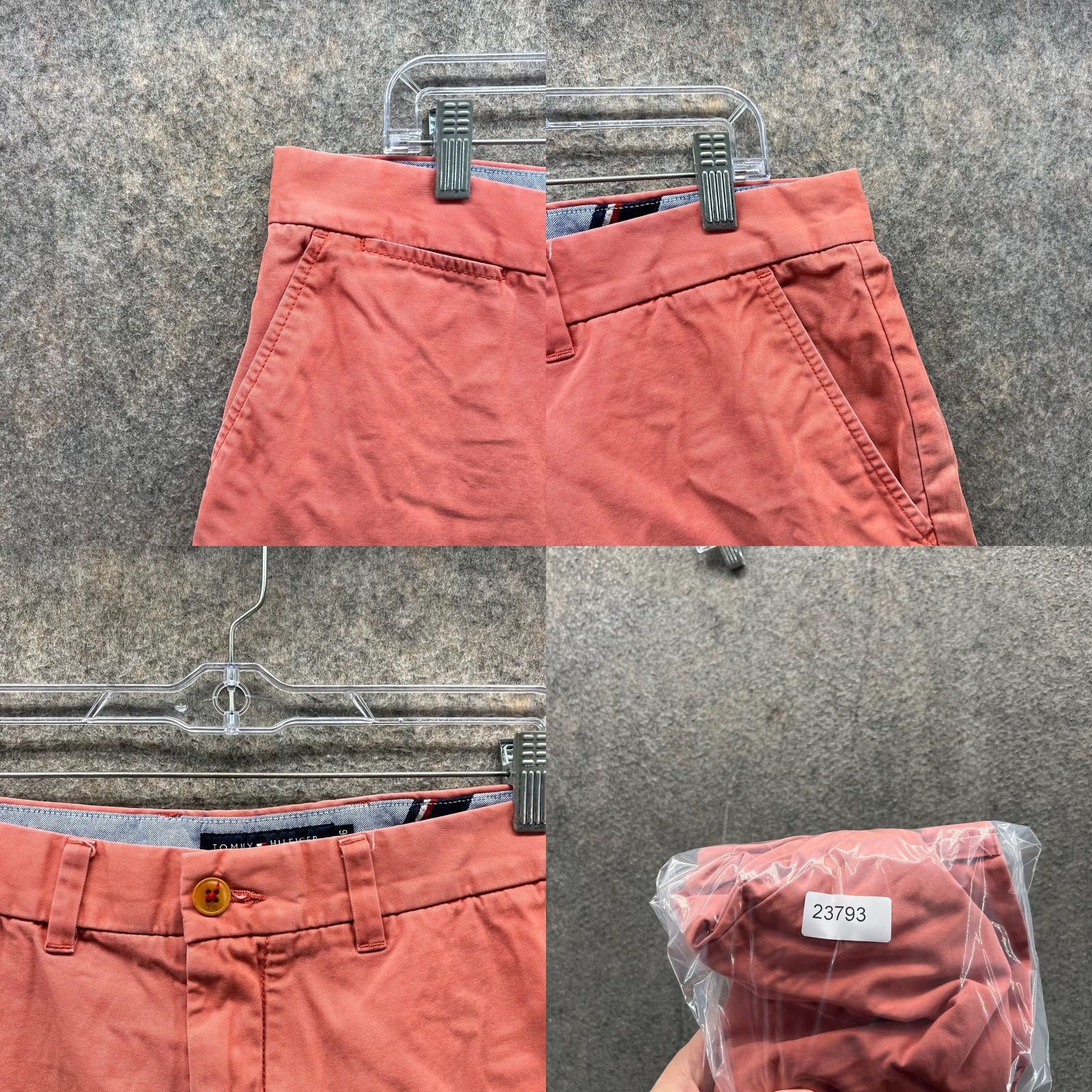 Tommy Hilfiger Tommy Hilfiger Shorts Men 36 Peach Pink Chino Flat Front Classic Fit Casual Canvas 36 Pink Mens Regular Shorters? Size US 36 / EU 52 - 8 Thumbnail