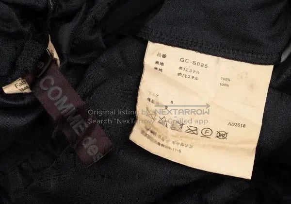 Comme des Garcons Comme Des Garcons size S Black vintage slashed half skirt Size 23" - 9 Thumbnail