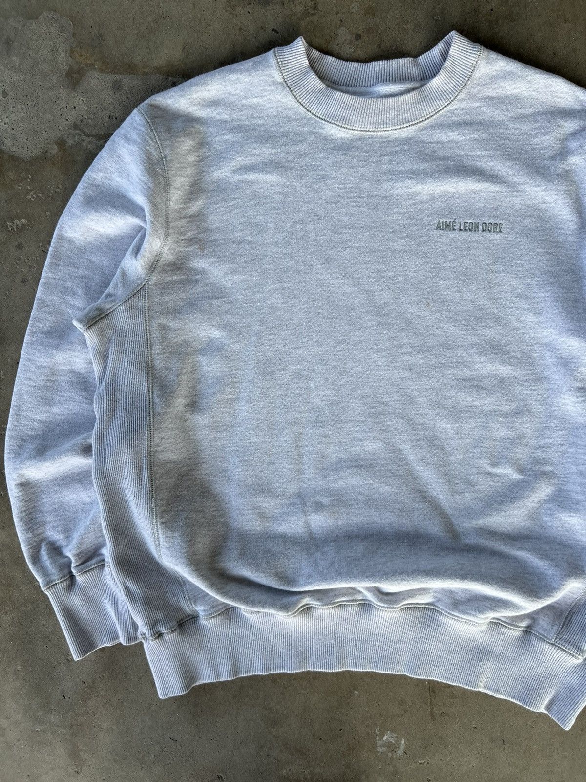 Aime Leon Dore RARE Aime Leon Dore Grey Essential Sweatshirt Crewneck Size US XL / EU 56 / 4 - 1 Thumbnail