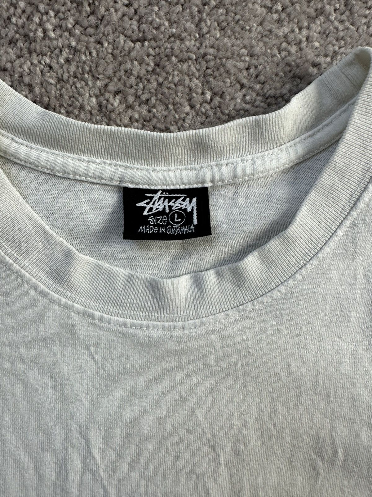 Stussy Stussy Natural Pigment Dyed Painter Tee Used Size Large Size US L / EU 52-54 / 3 - 4 Thumbnail