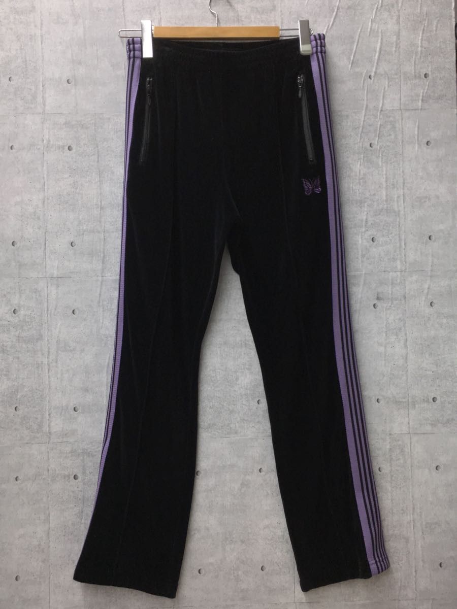 Sweatpants Black Zip Pocket Side Tape Velor