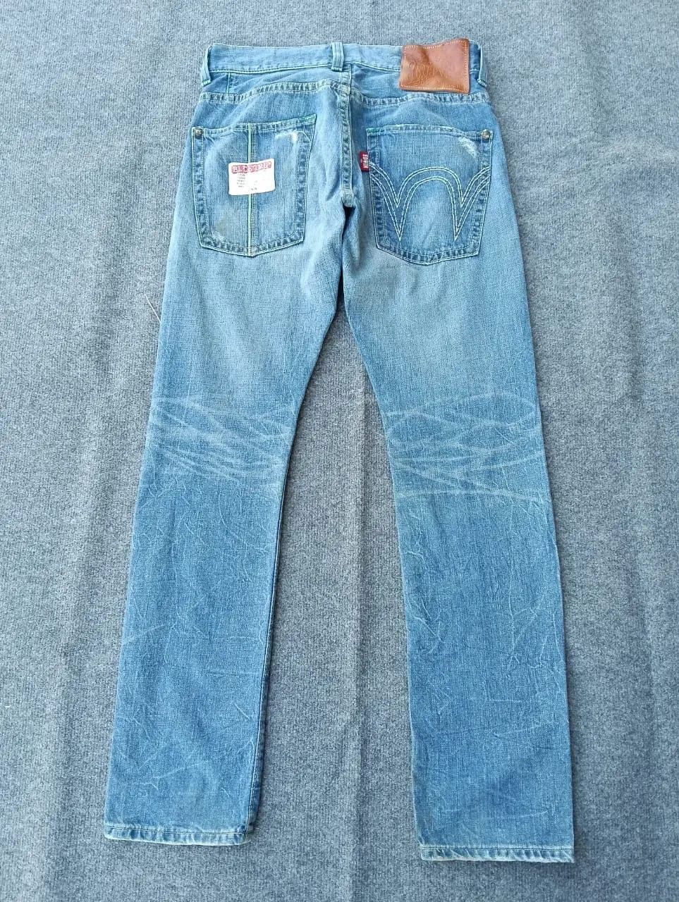Edwin Edwin Blue Trip Distressed Denim Green half Selvedge Size US 31 - 2 Thumbnail