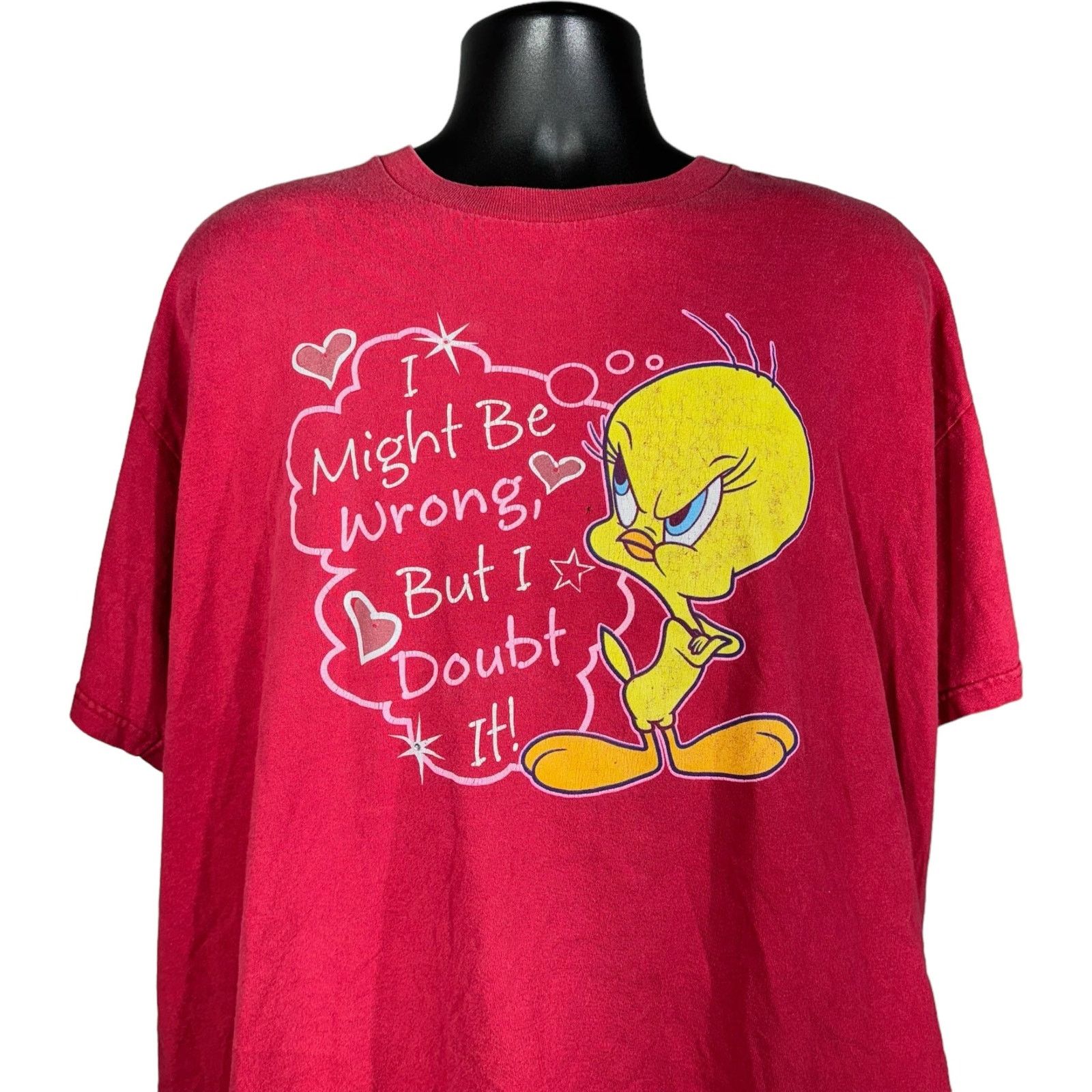 Warner Bros Vintage Looney Tunes Tweety Bird Tee 90s Size US XL / EU 56 / 4 - 2 Thumbnail