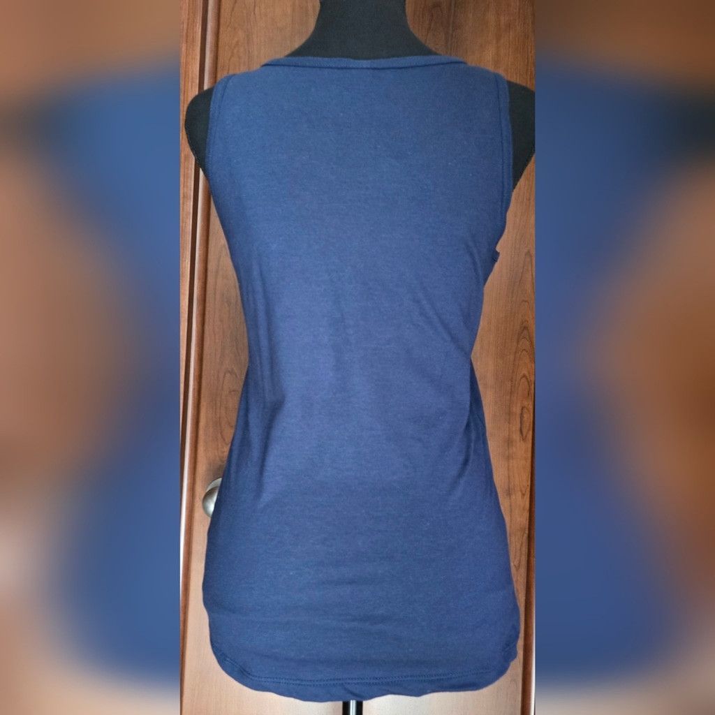 Gildan Navy Farm Girl Boutique Tank Top NWT Size S / US 4 / IT 40 - 4 Thumbnail