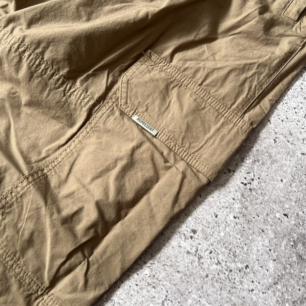 Represent Clo. REPRESENT Clo Cargo Pants Mens XXL Tobacco Brown Cotton Size US 36 / EU 52 - 3 Thumbnail
