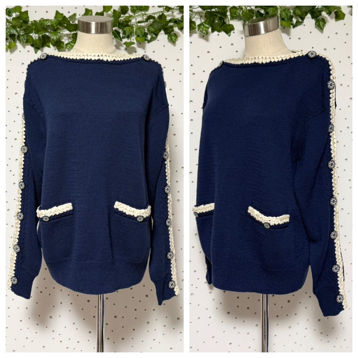 Chanel Authentic Chanel COCO button long sleeve knit sweater 38 Size XS / US 0-2 / IT 36-38 - 5 Thumbnail