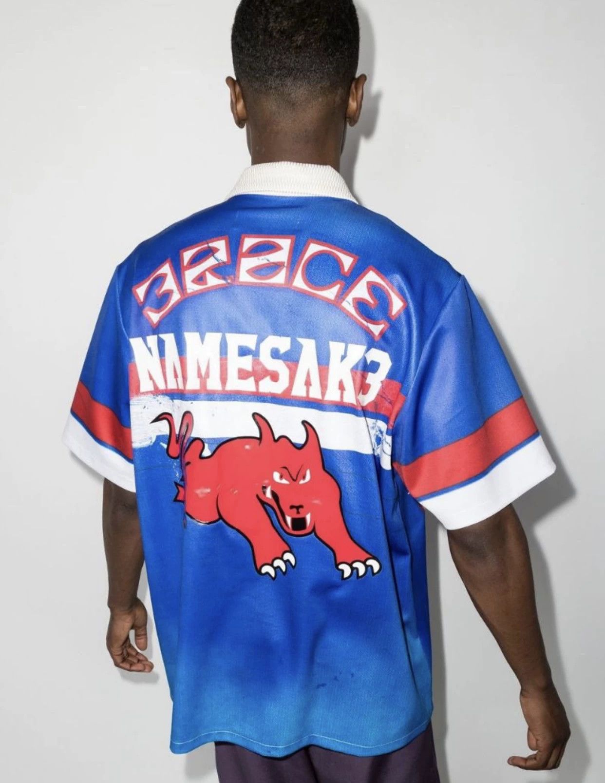 NAMESAKE Namesake Mino colorblock polo shirt M red/blue Size US M / EU 48-50 / 2 - 3 Thumbnail