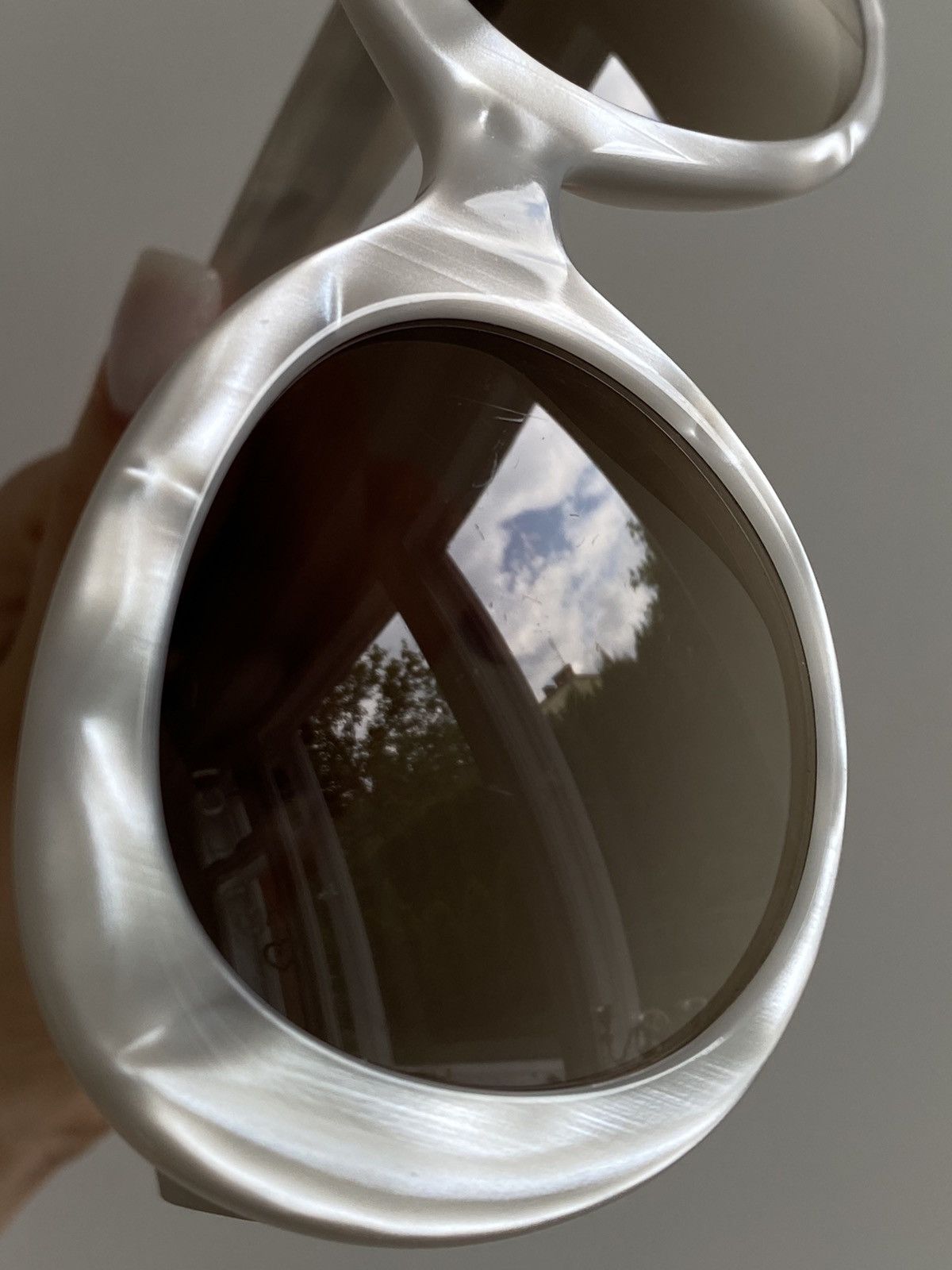 Gucci Gucci GG gold logo Pearl Round Sunglasses Size ONE SIZE - 11 Thumbnail