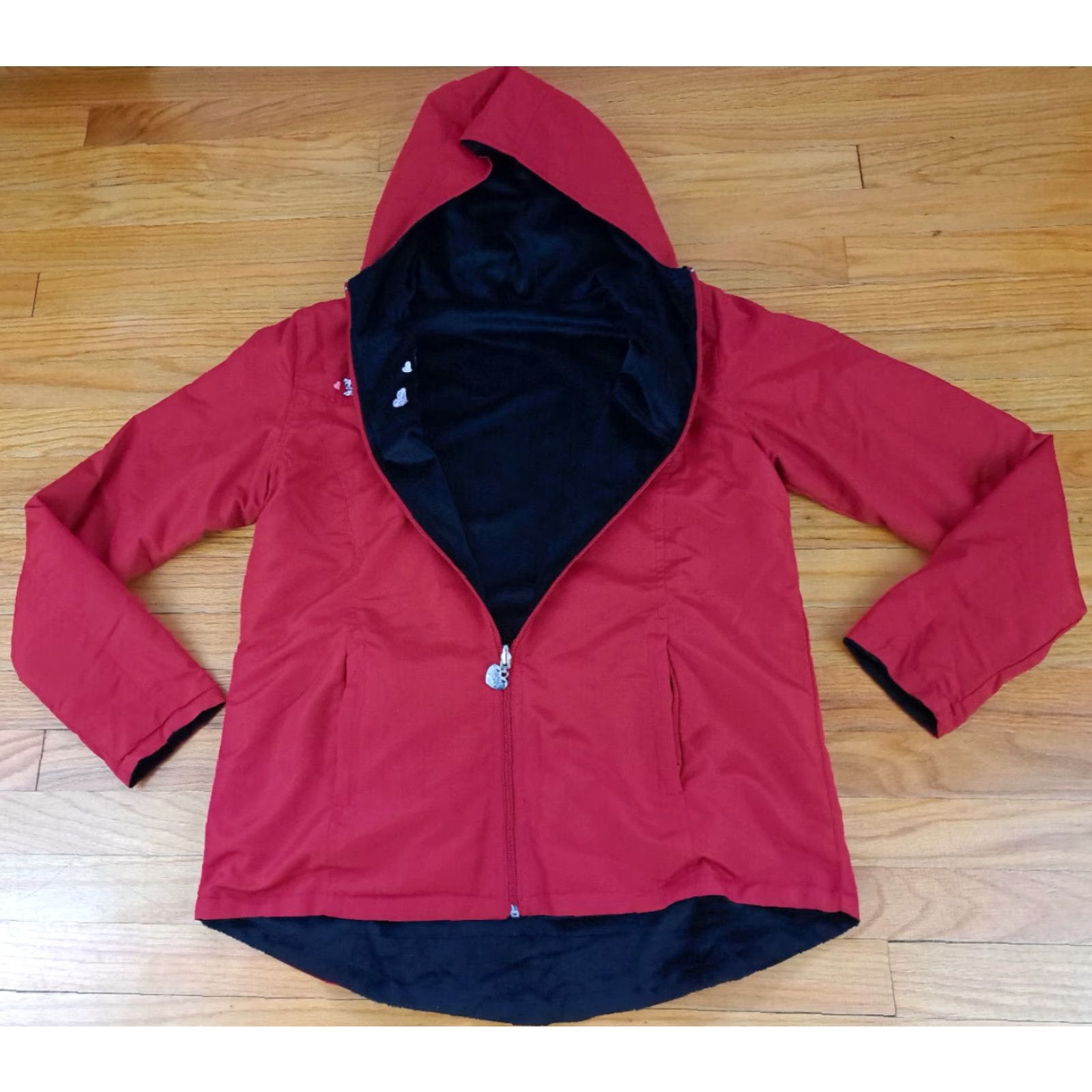 Vintage VINTAGE Betty Boop Ohh La-La Full Zip Reversable Lightweight Windbreaker Jacket M Womens Red&Black Size M / US 6-8 / IT 42-44 - 3 Thumbnail