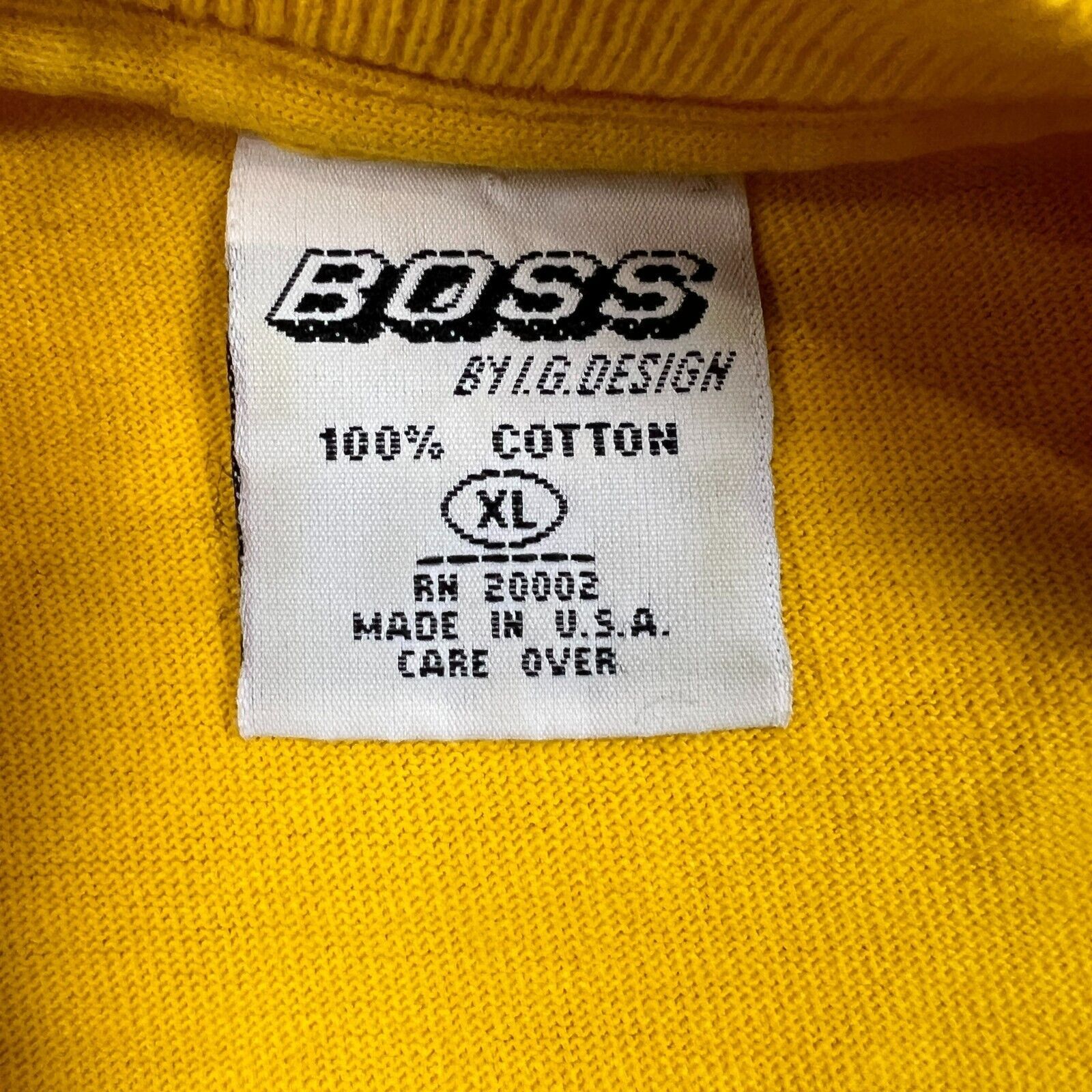 Vintage 90s Boss by IG Design T Shirt USA Graphic Short Sleeve Tee Size US XL / EU 56 / 4 - 5 Thumbnail
