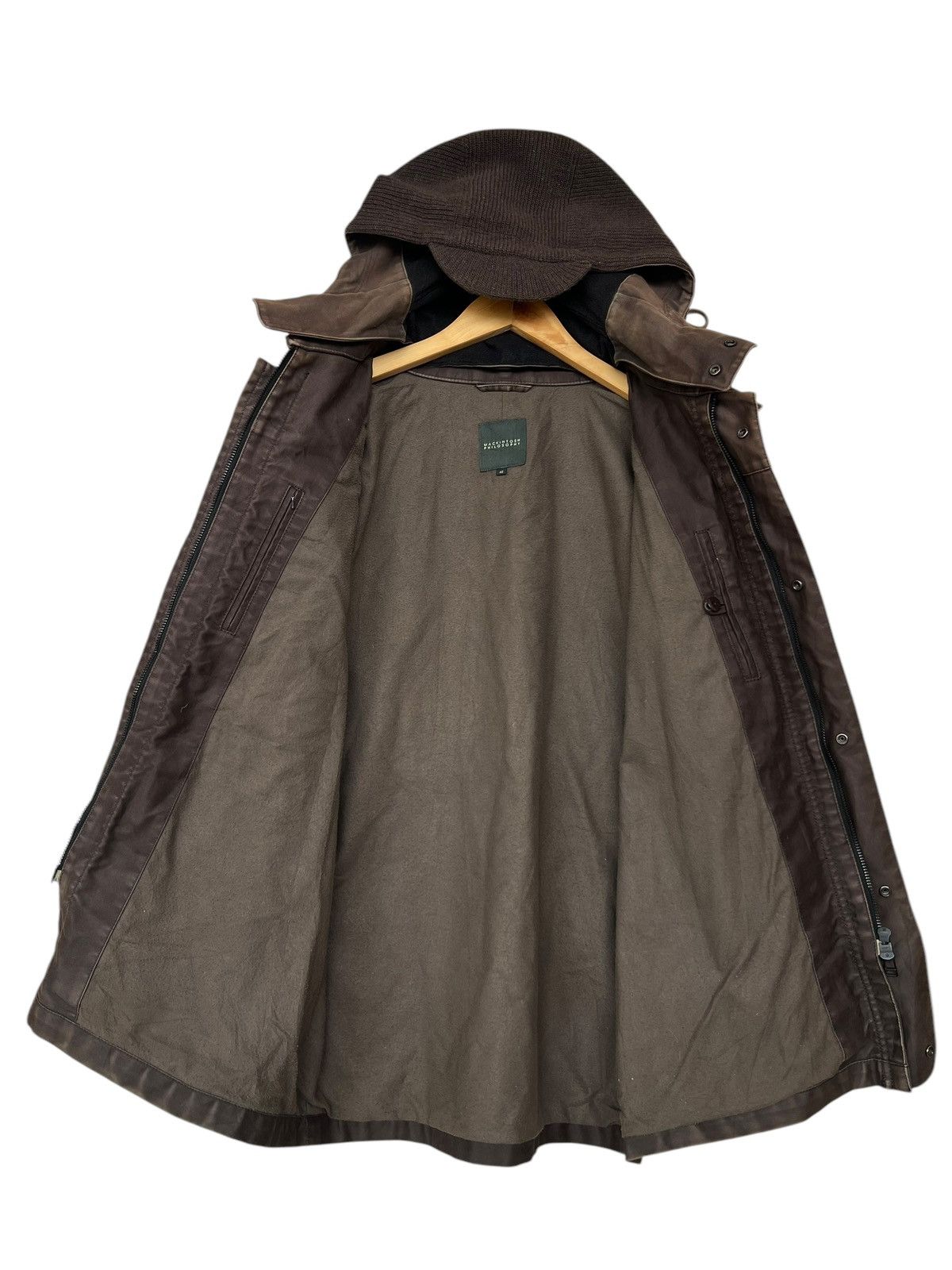 Mackintosh Mackintosh Multipocket Zipper Brown Hoodie Jacket Size US M / EU 48-50 / 2 - 6 Thumbnail