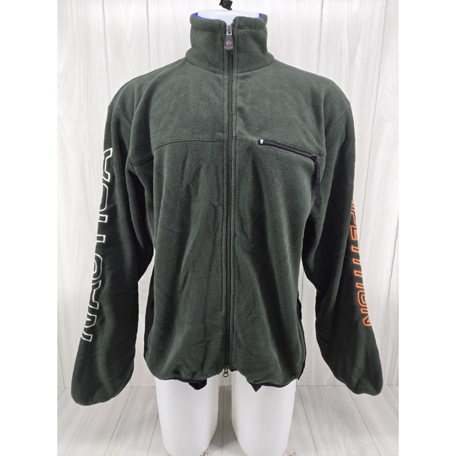 Nautica Nautica Competition Jacket Mens XL Green Parka Winter Fleece 90s Spellout Jacket Size XL Green Nautica Windbreaker 90s Theme Mens Size US XL / EU 56 / 4 - 2 Thumbnail