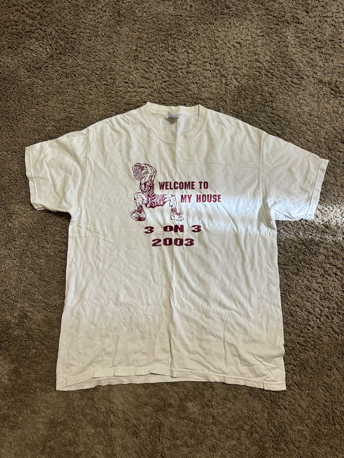 NCAA Vintage Hoop it up 3 on 3 “off white” shirt 90s size large Size US L / EU 52-54 / 3 - 1 Thumbnail