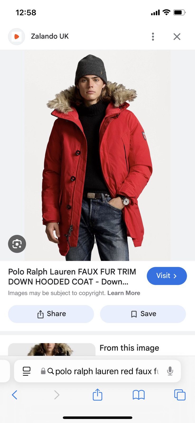 Polo Ralph Lauren Red Faux-fur Parka Size US M / EU 48-50 / 2 - 3 Thumbnail