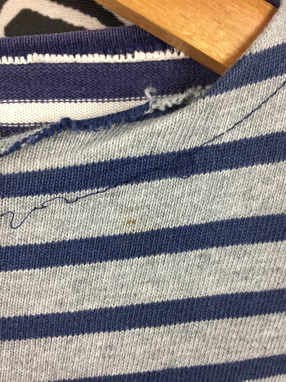 Saint James Vtg Saint James Mixed Patterns Breton Stripe Boat Neck Tee Size US M / EU 48-50 / 2 - 6 Thumbnail