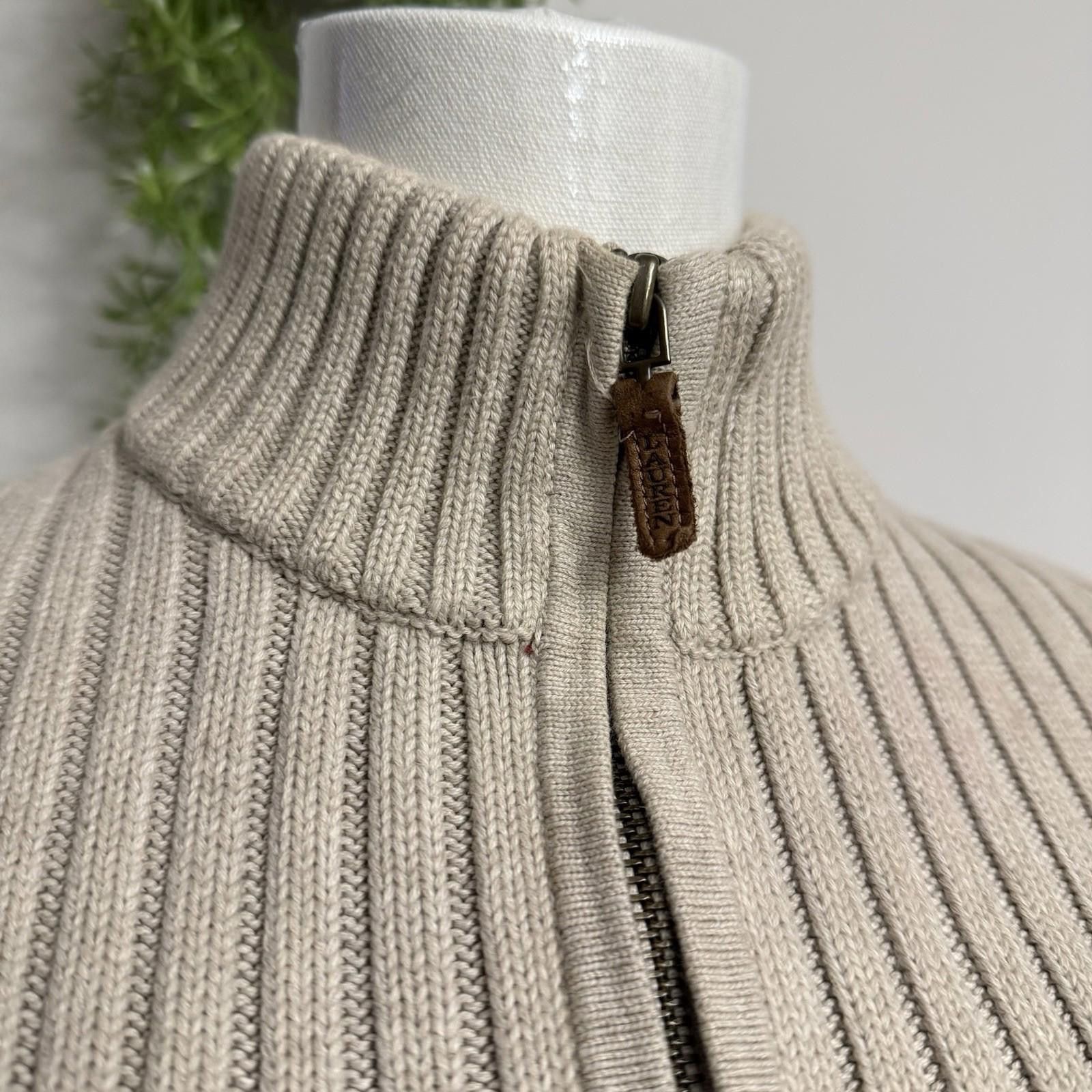 Lauren Ralph Lauren Heavy Weight cable Knit Ralph Lauren Ivory Zip Up Sweater Size S / US 4 / IT 40 - 5 Thumbnail