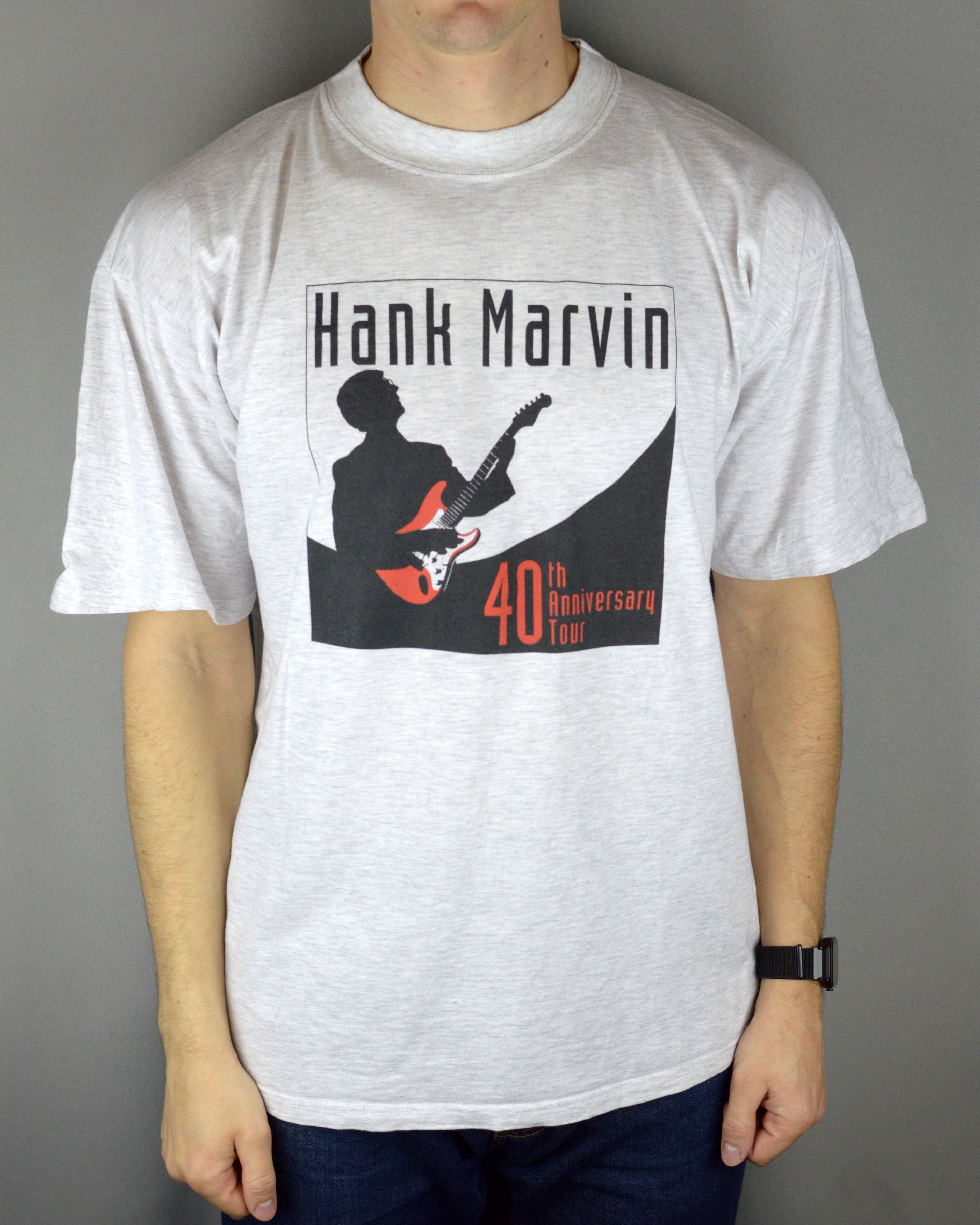 Vintage Vintage Hank Marvin 40th Anniversary tour 1998 t shirt Size US XL / EU 56 / 4 - 1 Thumbnail