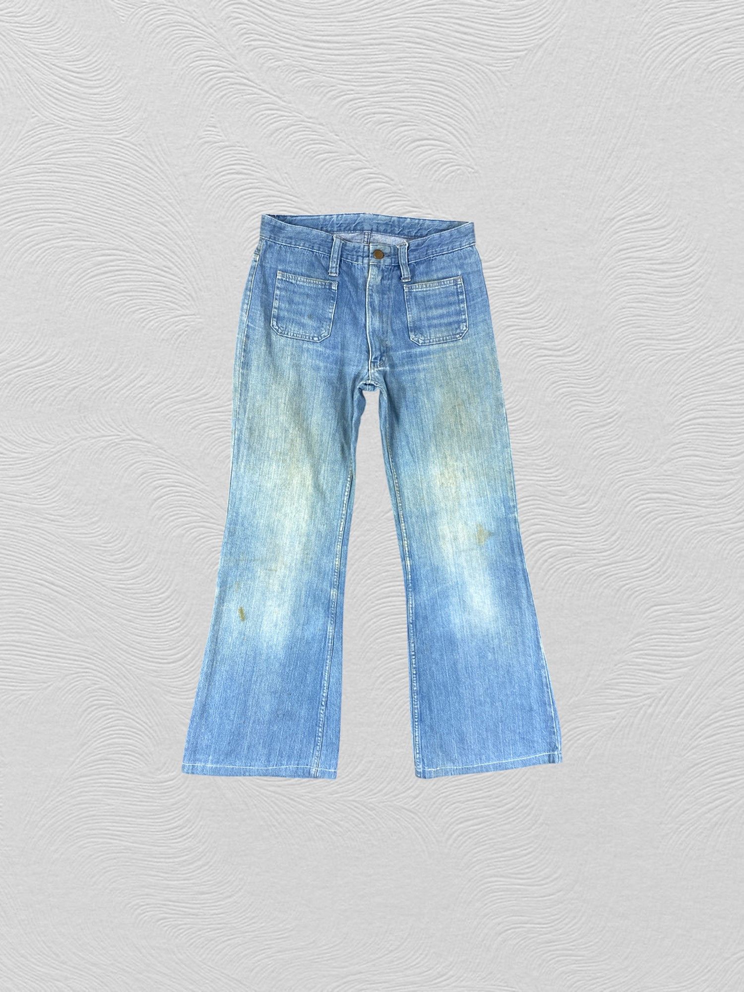 Hysteric Glamour Faded Blue Vintage Bell Bottom Flare 29x26.5 Denim - JN3262 Size US 29 - 1 Thumbnail