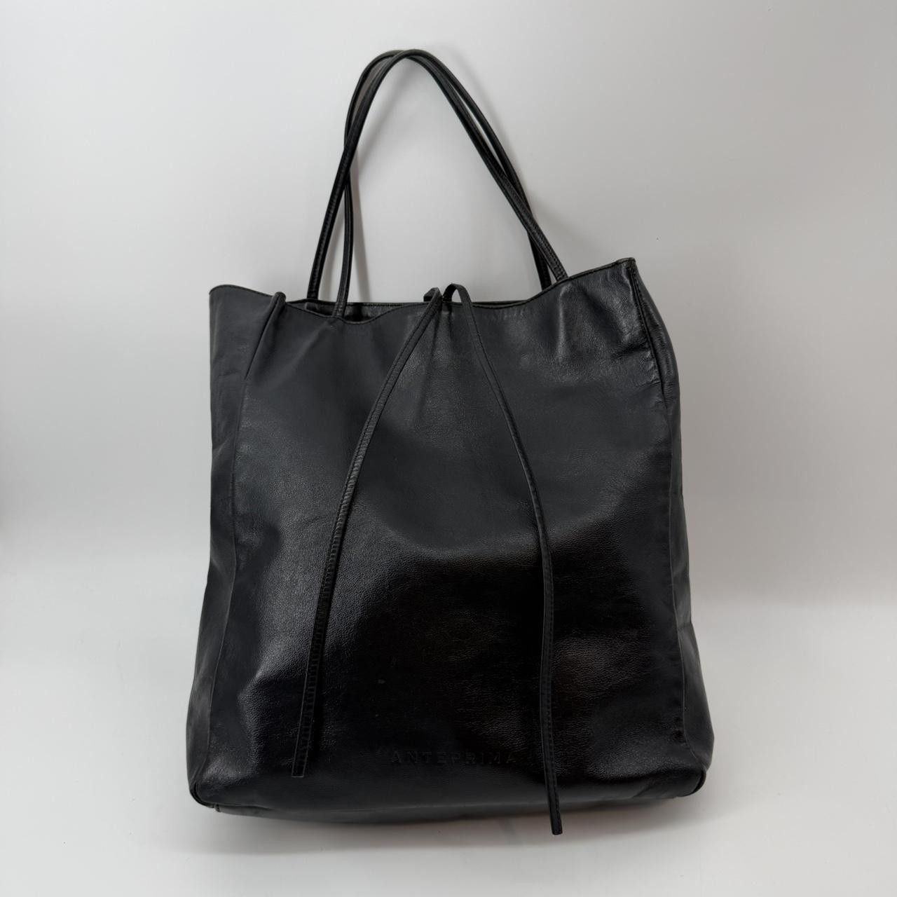 The Unbranded Brand Anteprima Milano Black Leather Tote 8031 Size ONE SIZE - 1 Thumbnail