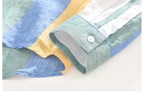 Other Striped Linen Long Sleeve Shirts for Men Size US M / EU 48-50 / 2 - 3 Thumbnail
