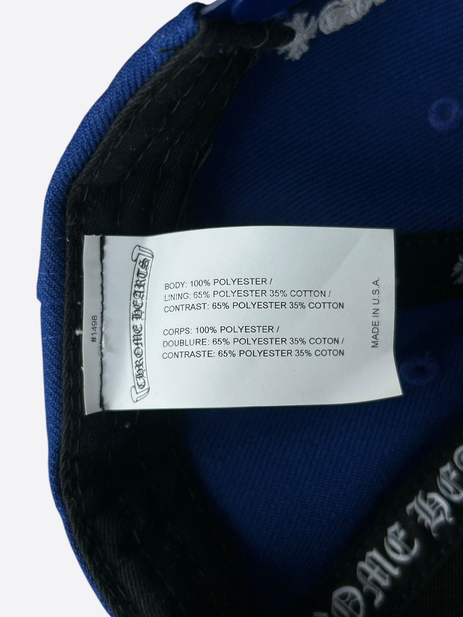 Chrome Hearts Chrome Hearts Blue & White CH Logo Hat Size ONE SIZE - 5 Thumbnail