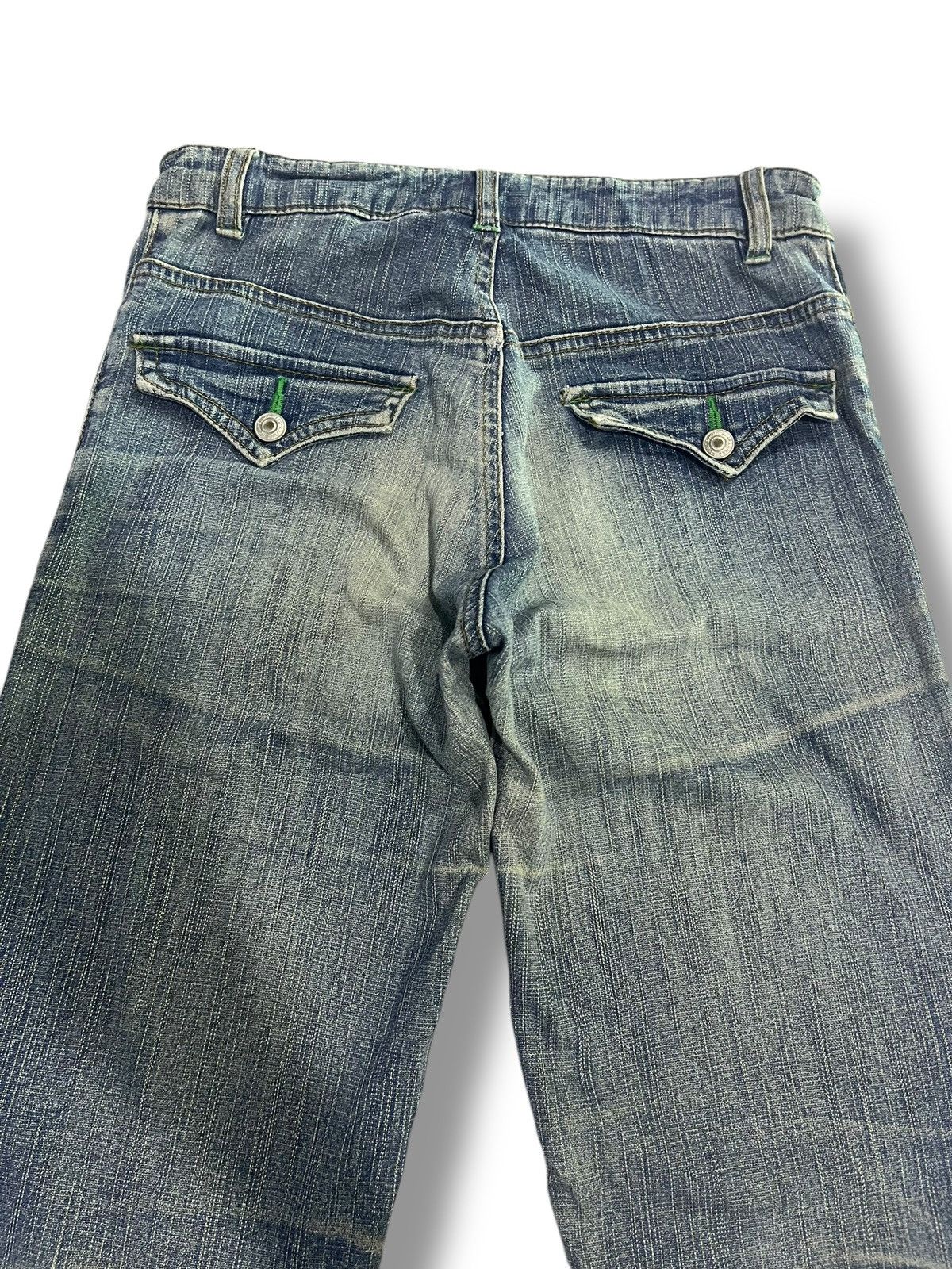 If Six Was Nine × Japanese Brand × Le Grande Bleu (L.G.B.) 🇯🇵 Y2K JAPANESE BRAND FLARE WASHED BLUE PANT Size 28" / US 6 / IT 42 - 10 Thumbnail