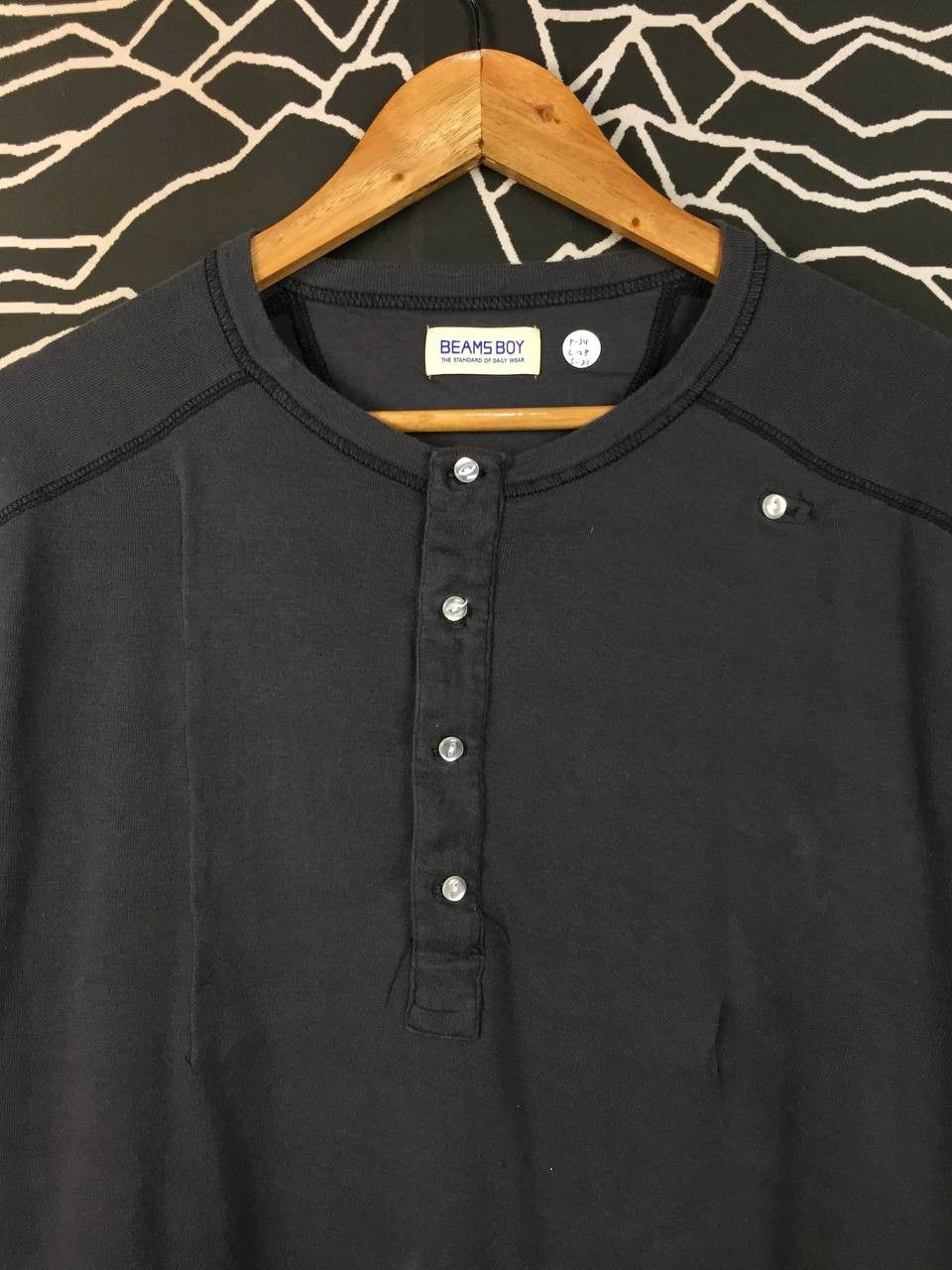 Beams Japan Beams Boy The Standard of Daily Wear Long Sleeve Henley Tee Size US XL / EU 56 / 4 - 3 Thumbnail