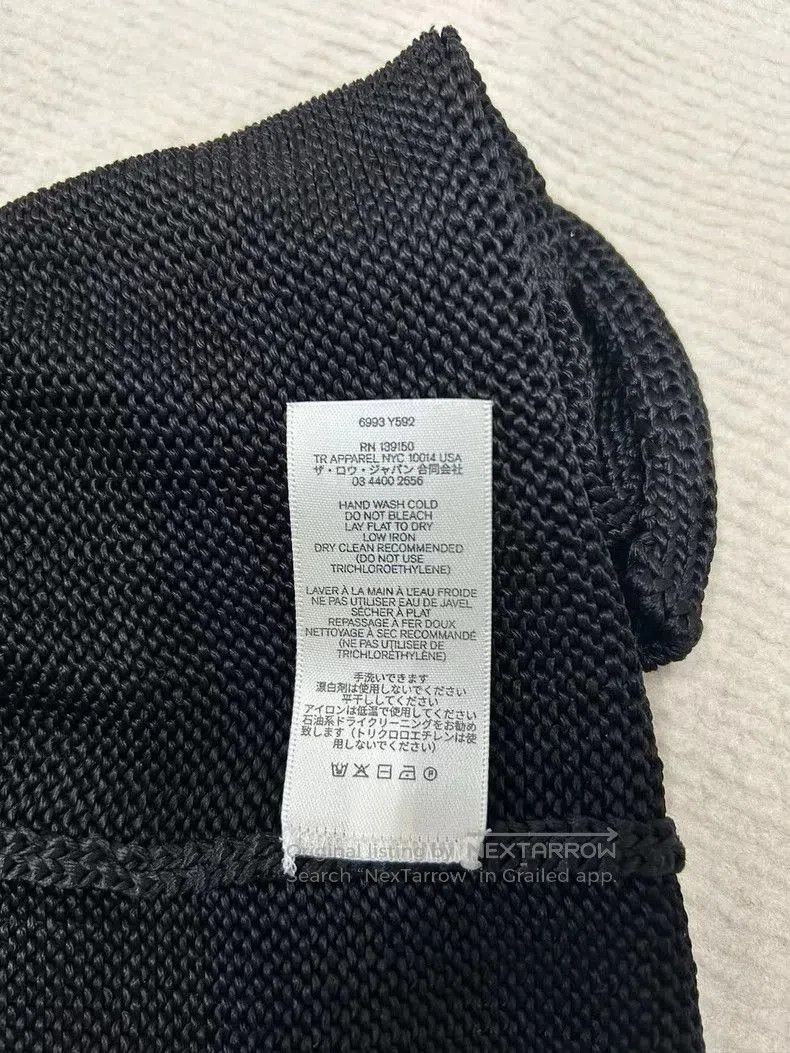 The Row Black Knit Cardigan XS.